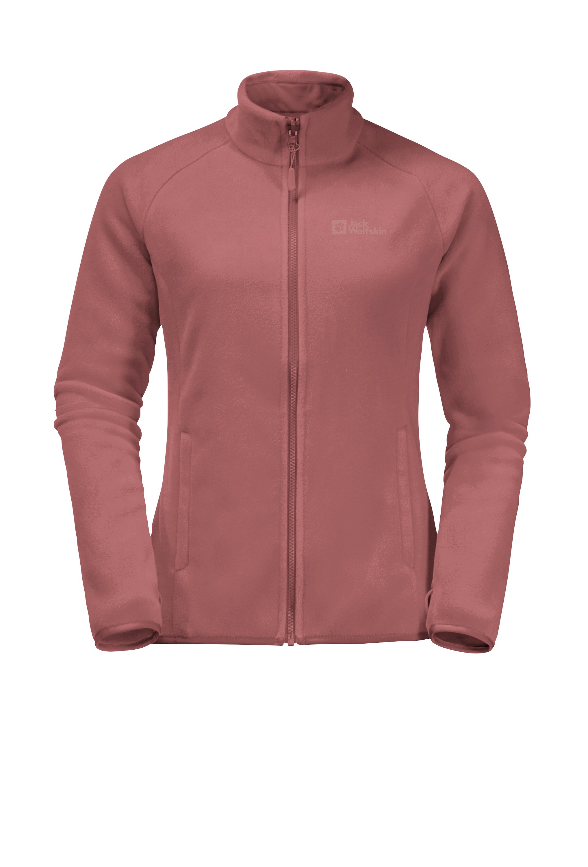 Jack Wolfskin Fleecejack MOONRISE FZ W met korte systeemrits voor wandelingen