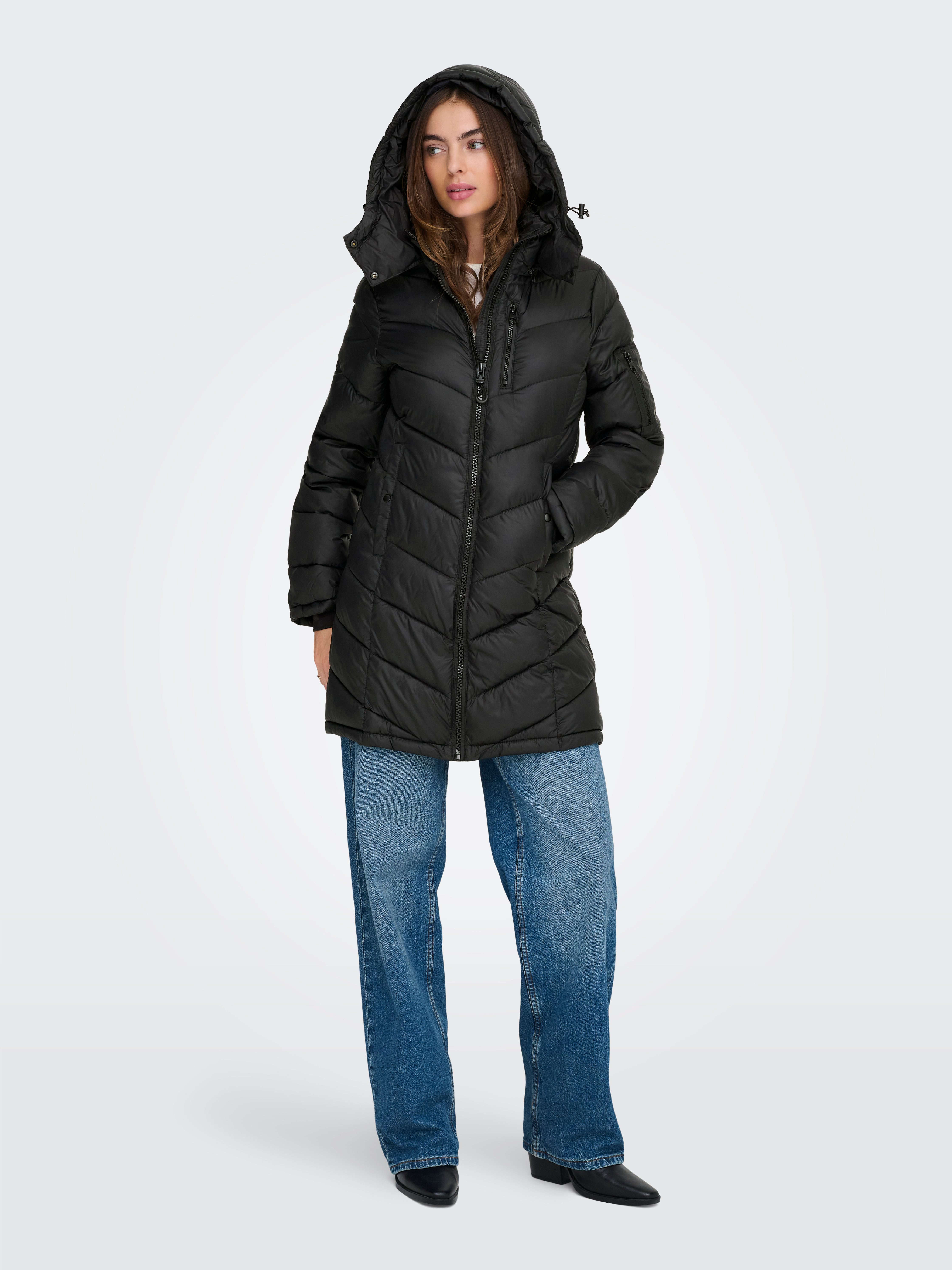 Only Gewatteerde jas ONLTAHIA LW QUILTED COAT CC OTW
