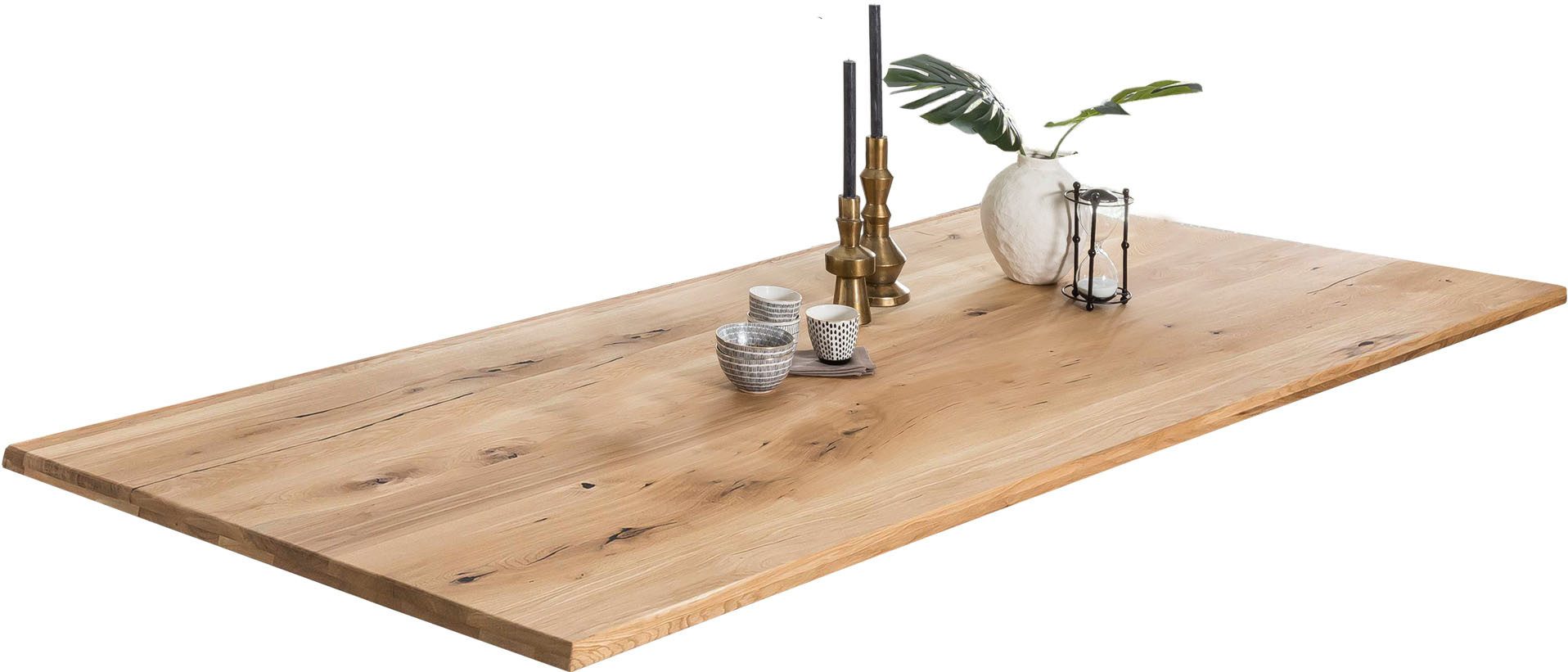 INOSIGN Tafel met hout met boomrand alsof gegroeid (1 stuk)