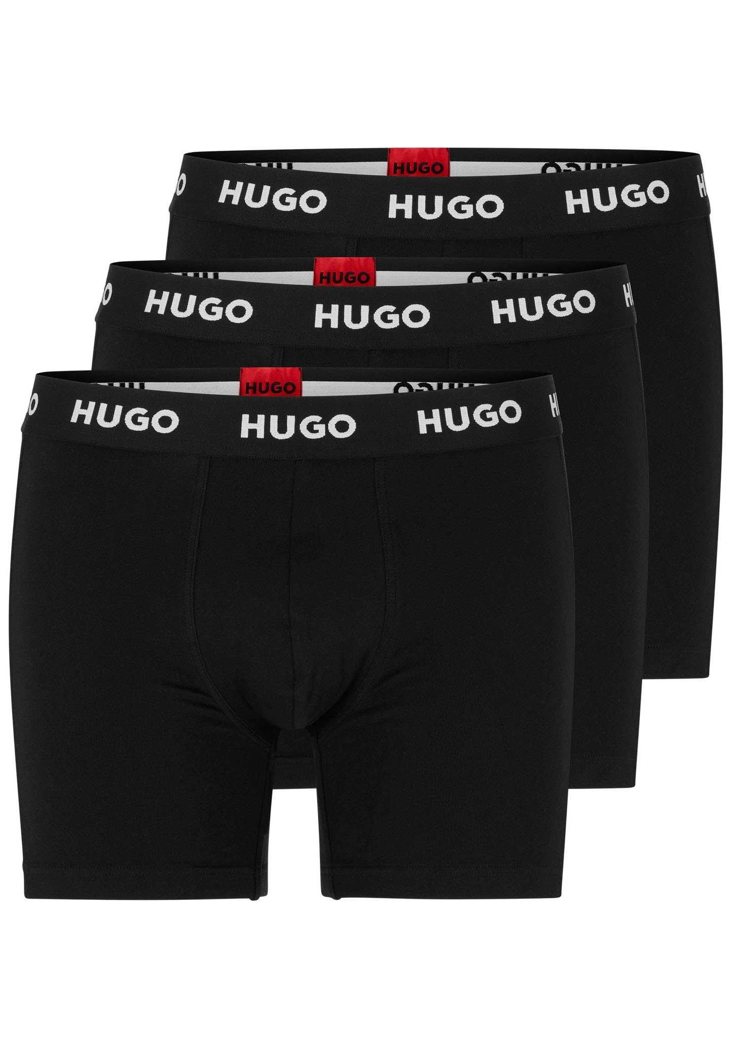 HUGO underwear Boxershort BOXERBR TRIPLET PACK met hugo logo-elastisch tailleband (3 stuks)