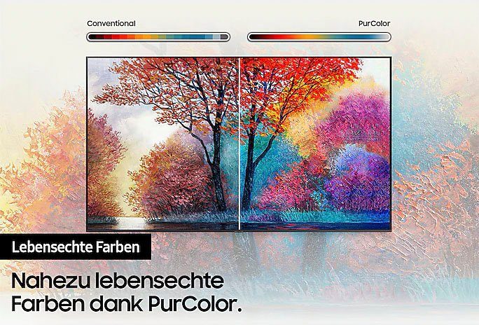 Samsung Led-TV GU55AU7199UXZG, 138 cm / 55", 4K Ultra HD, Smart TV, HDR,Crystal Processor 4K,Q-Symphony,Contrast Enhancer