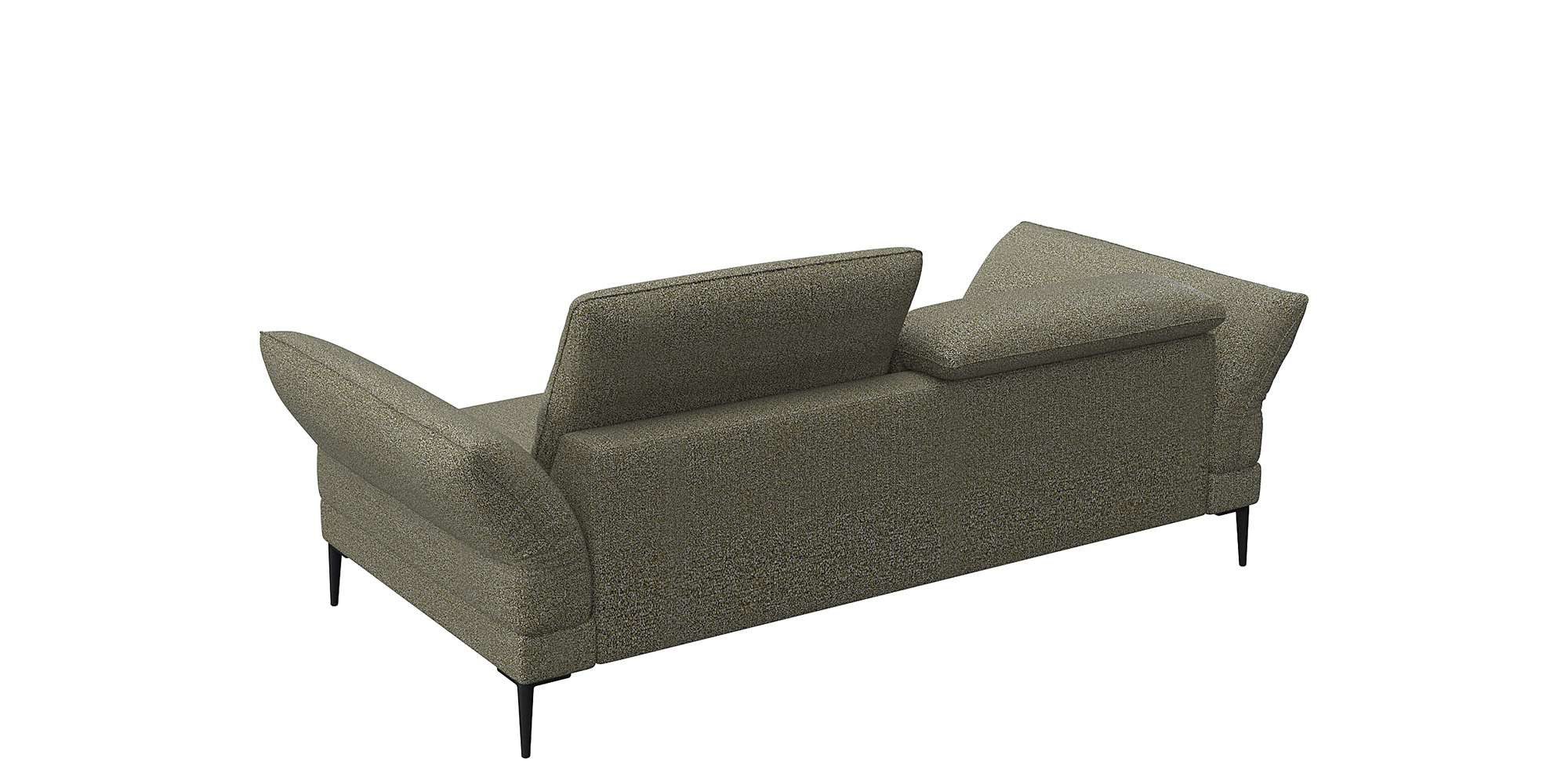 FLEXLUX 2,5-zits Salino, functie-sofa, relaxsofa Bank met arm- en hoofdeinde verstellingen, koudschuim & staalgolven