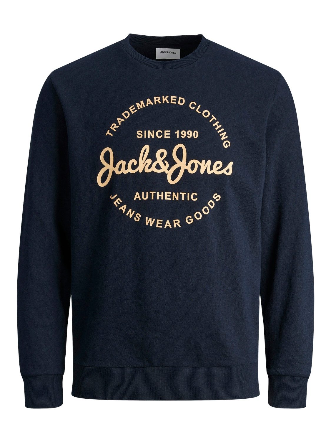 JACK & JONES sweater JJFOREST met printopdruk navy blazer-print