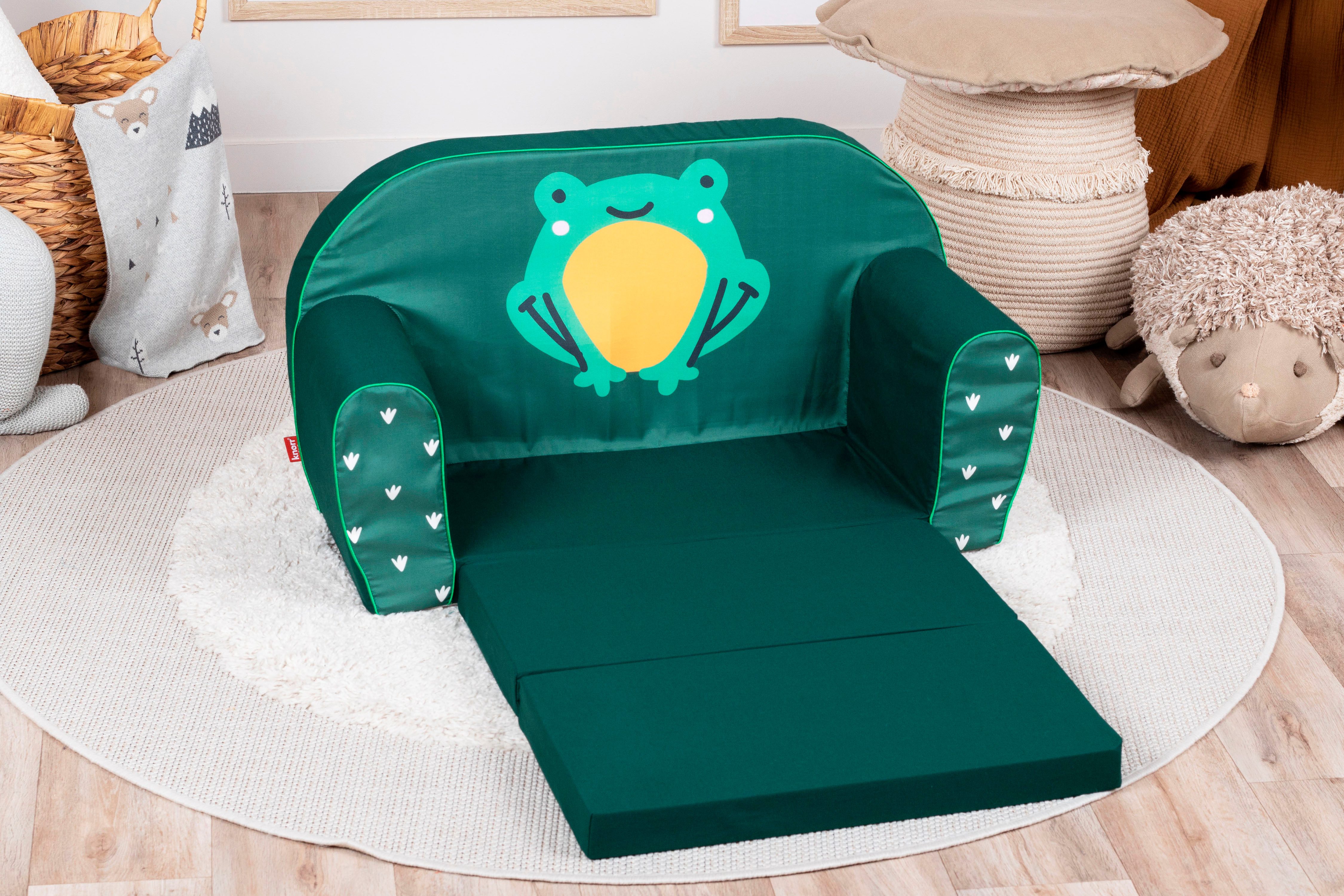 Knorrtoys® Bank Green frog voor kinderen, made in europe