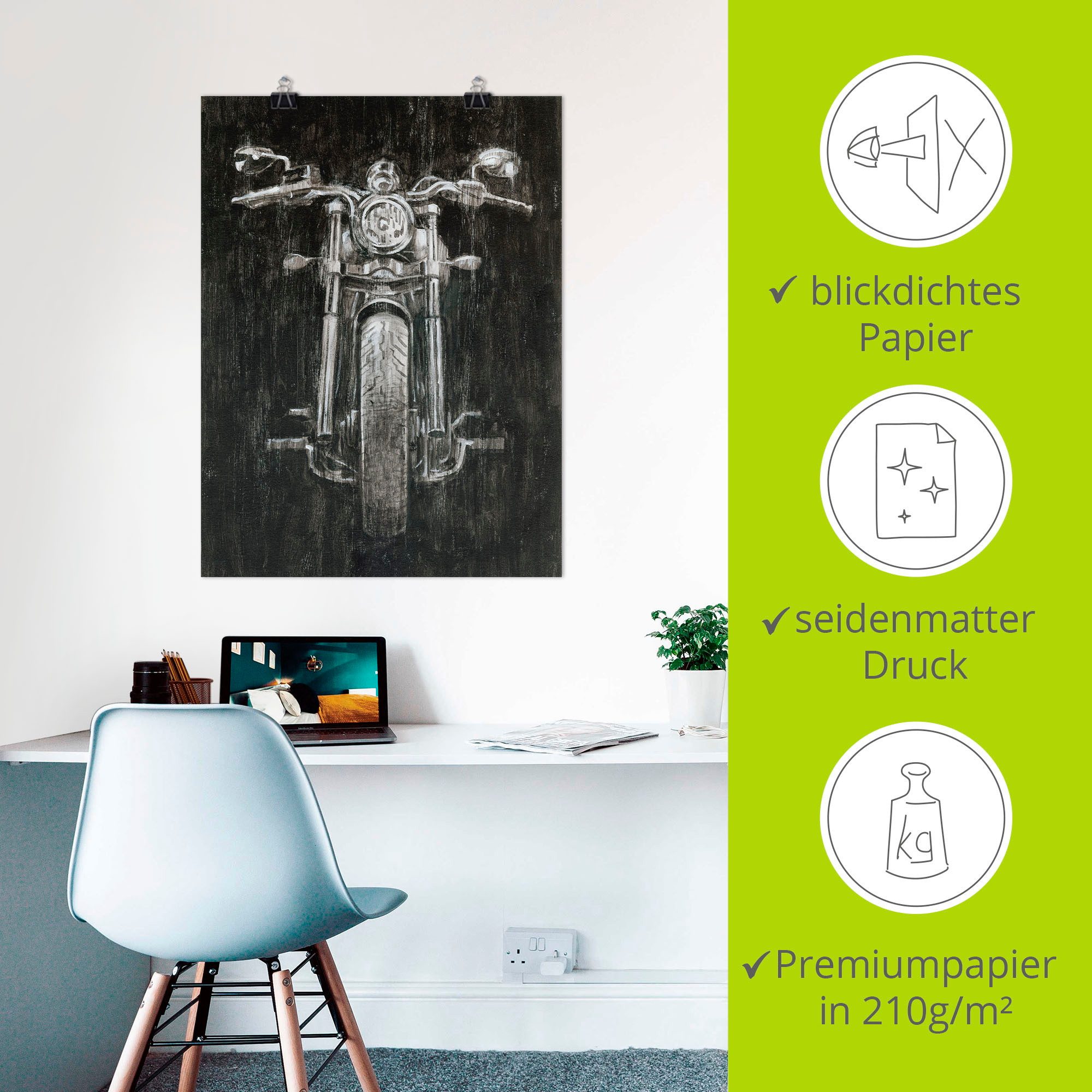 Artland Artprint Ijzeren paard I als poster, muursticker in verschillende maten