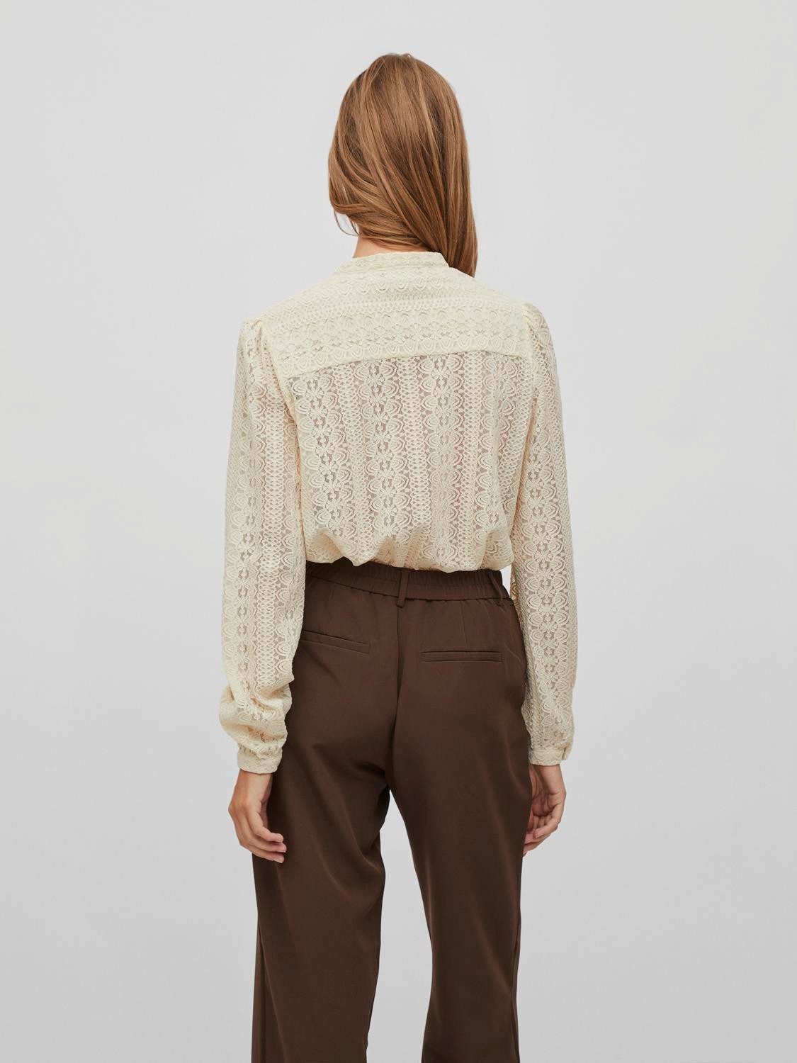 Vila Shirt VICHIKKA LACE L/S SHIRT- NOOS