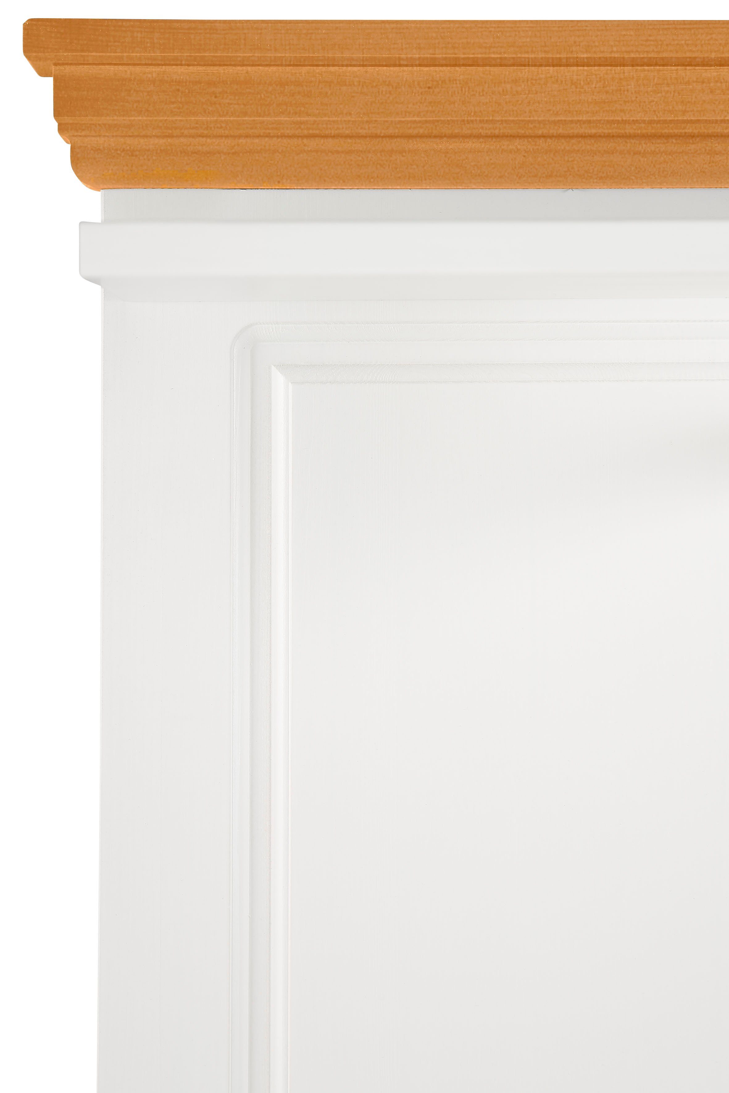 Home affaire Kapstokpaneel Basilico van massieve dennen, fsc®, breedte 60 cm, met kledingstang, houten haken