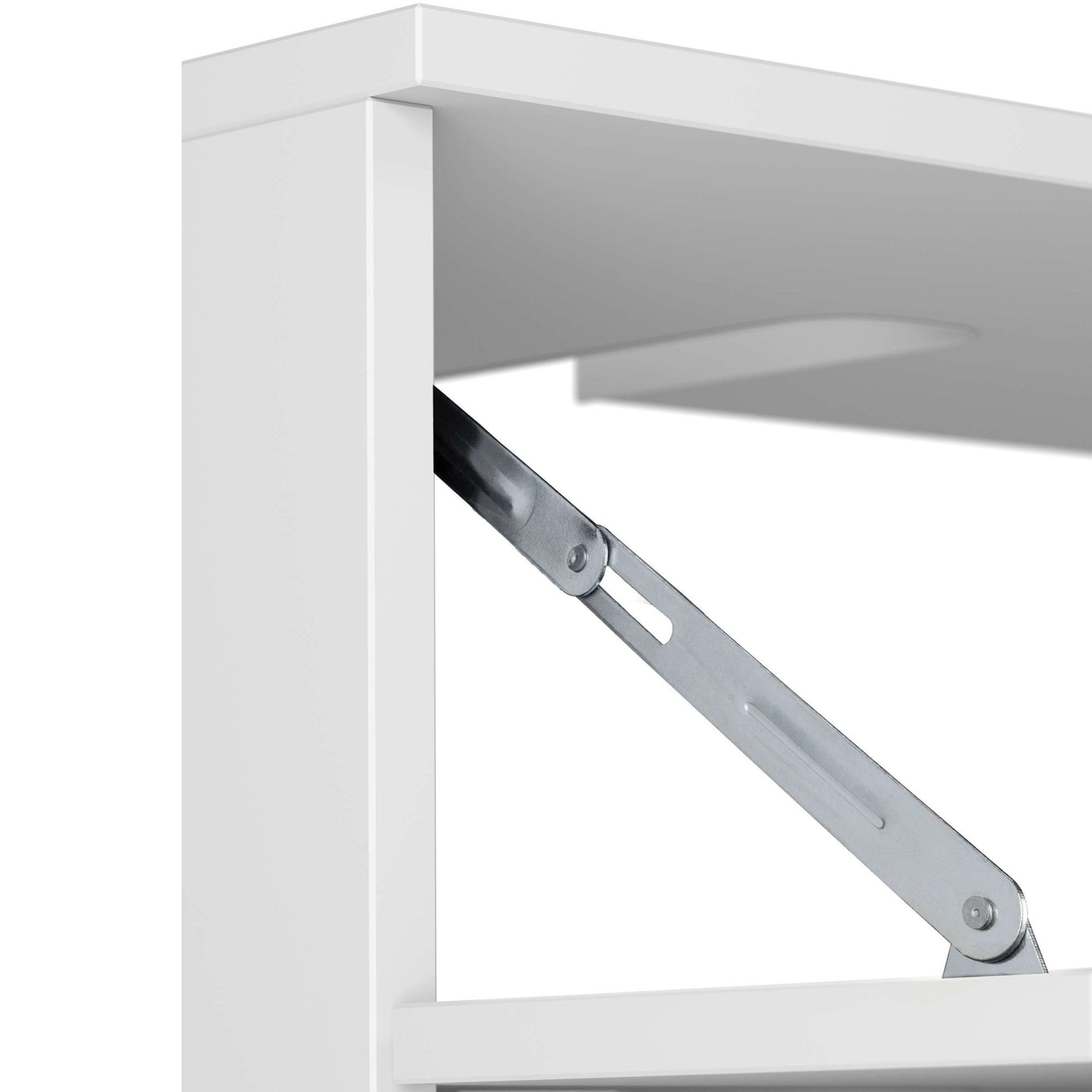 INOSIGN Wastafelonderkast Skara met klep en lade, zwarte grepen, breedte 60 cm, hoogte 55 cm