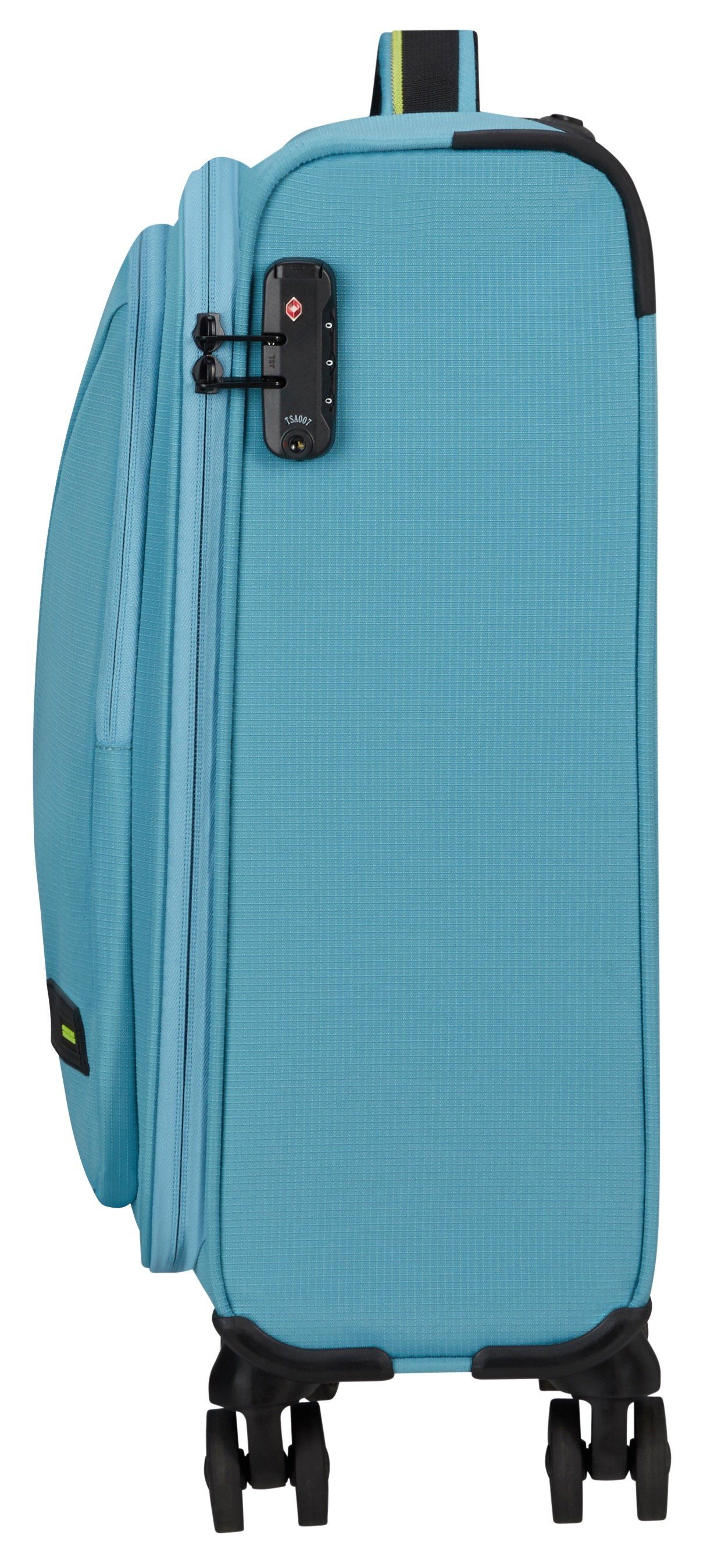 American Tourister® Trolley (handbagage) TAKE2CABIN, 55 cm harbor blue Handbagage-koffer koffer reisbagage zachte koffer TSA-cijferslot
