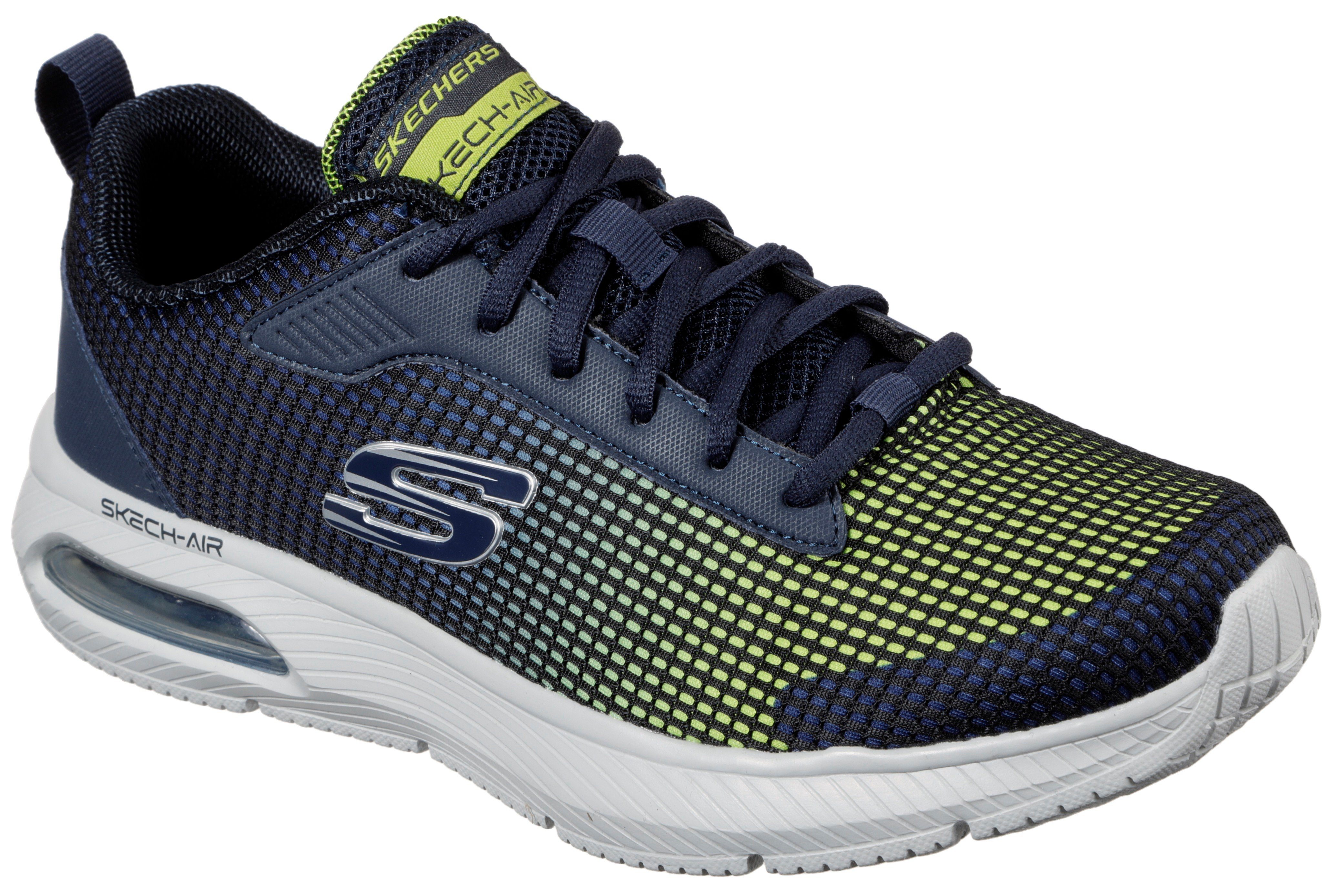 Skechers Sneakers DYNA-AIR-BLYCE met kleurverloop, vrijetijdsschoen, lage schoen, veterschoen heren veterschoenen maat 39 EU blauw