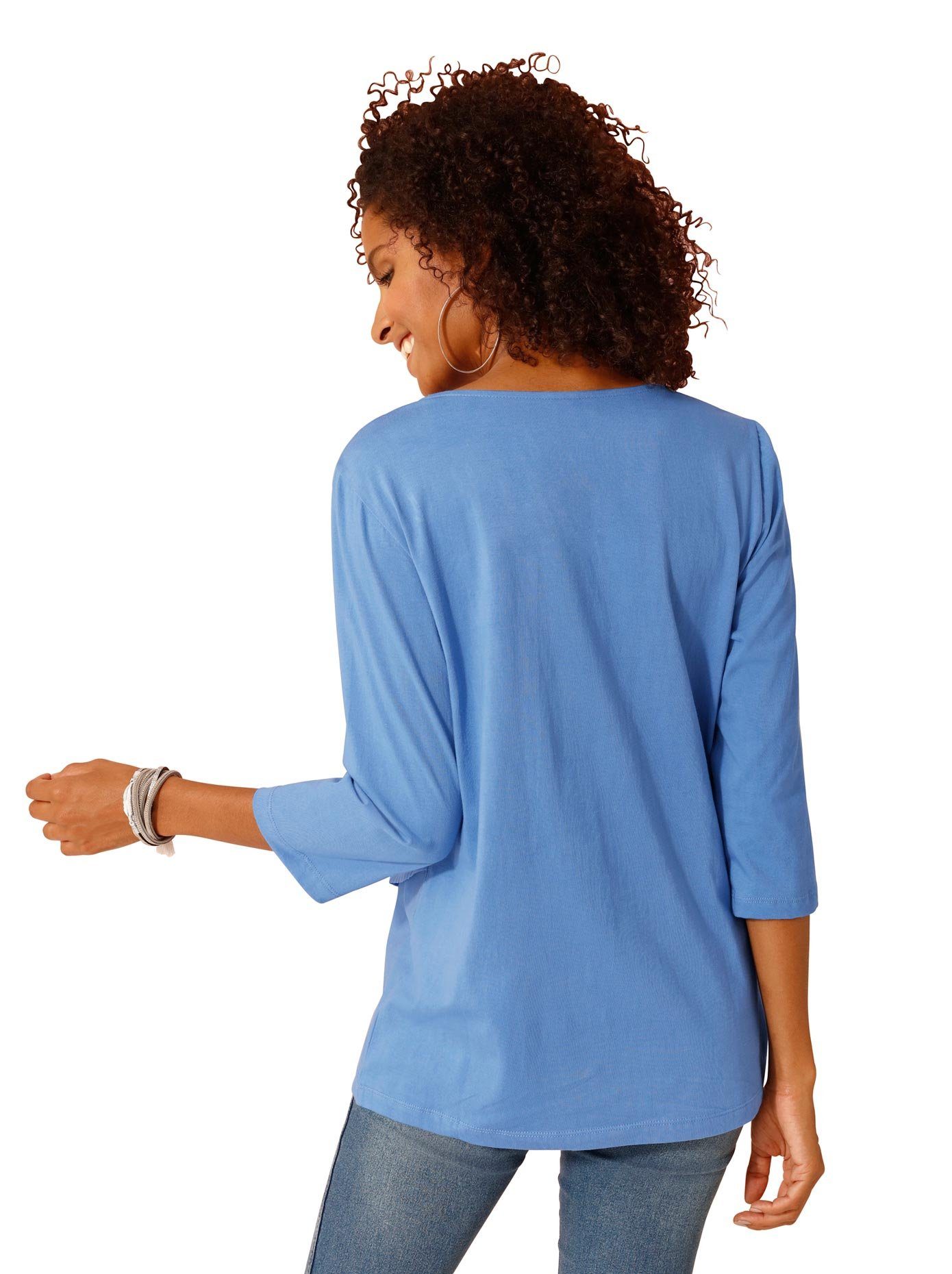 Classic Basics Shirt met 3/4-mouwen Shirt (1-delig)