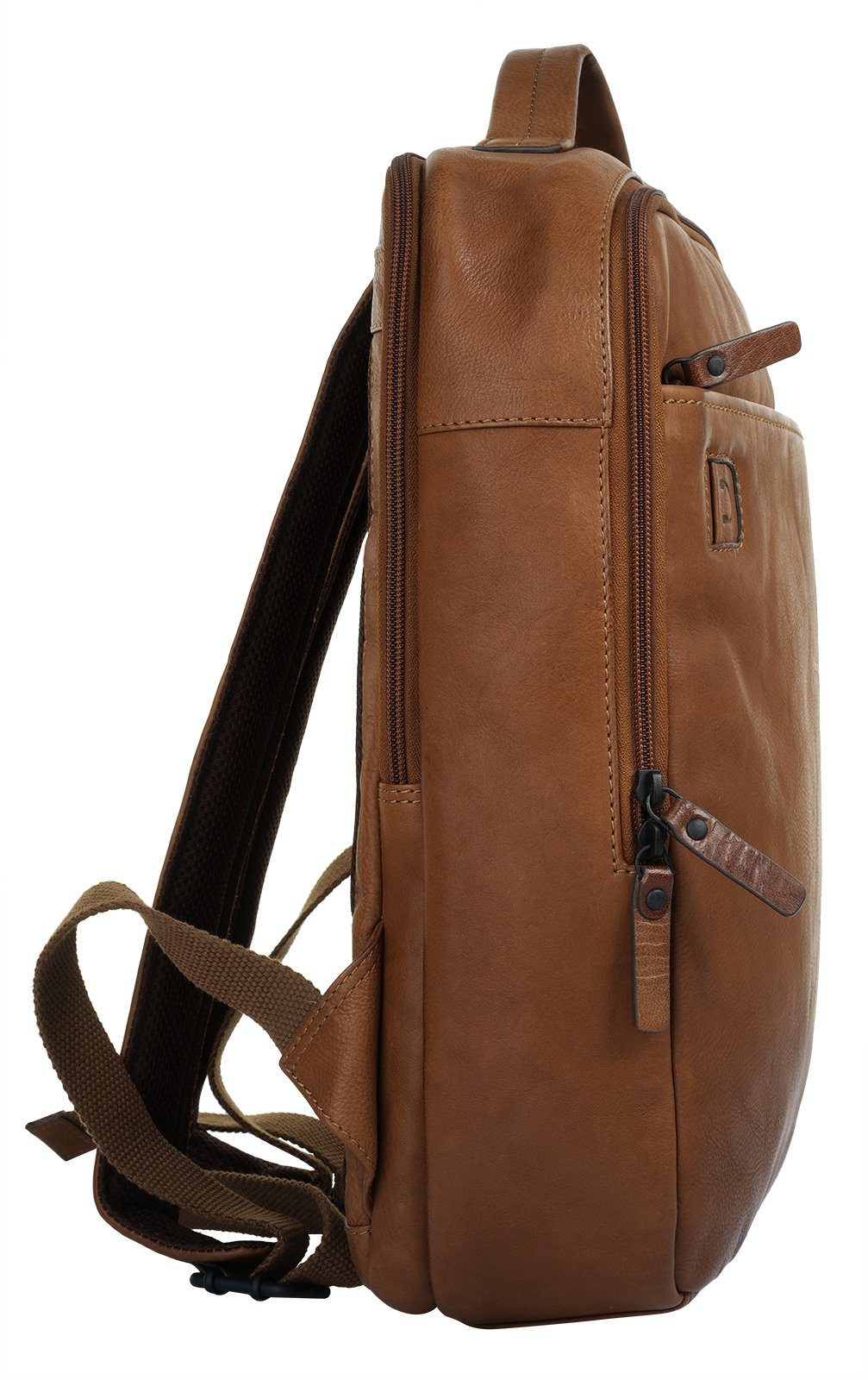 X-Zone Laptoprugzak echt leder