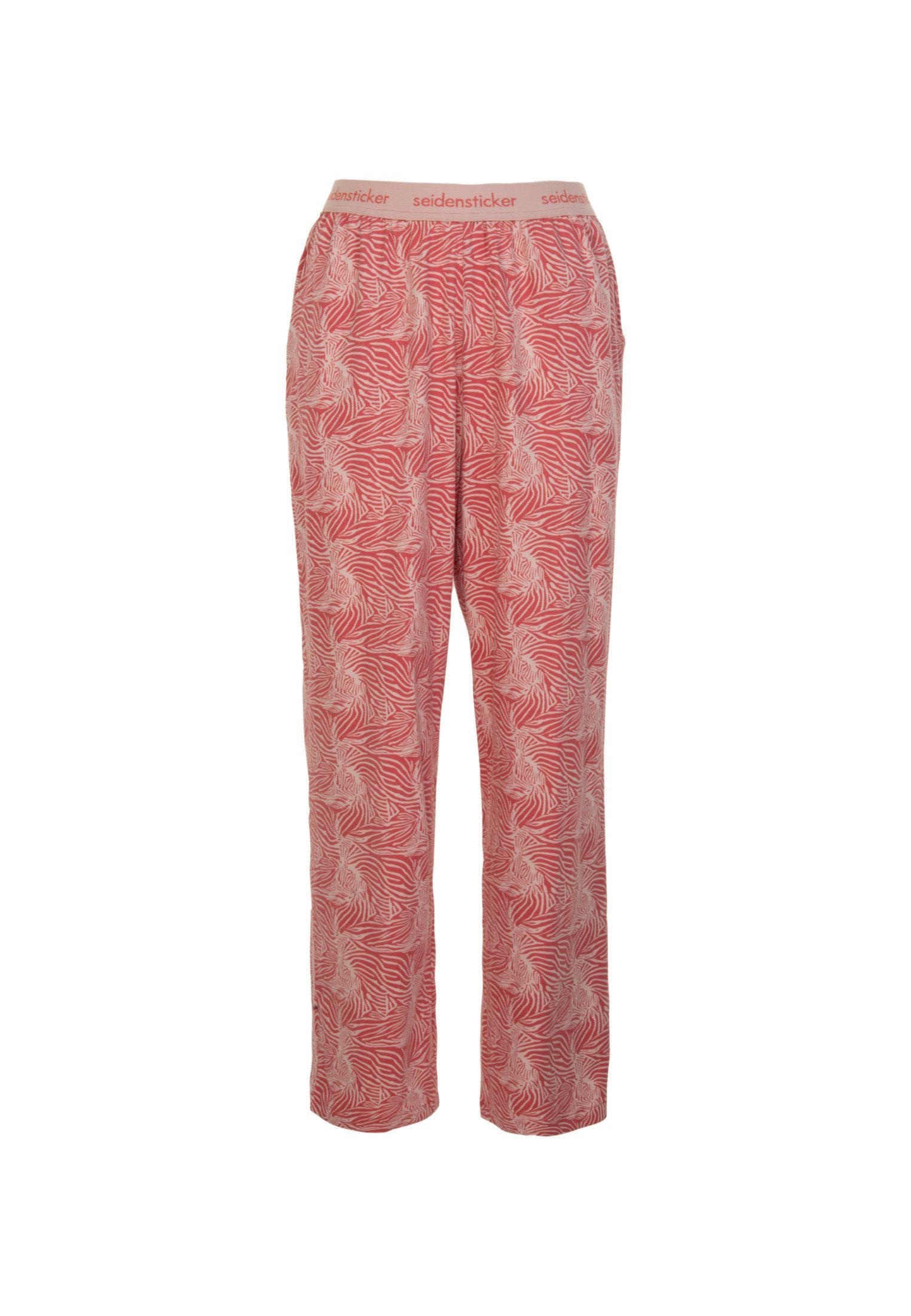 seidensticker Pyjama Zwarte roos