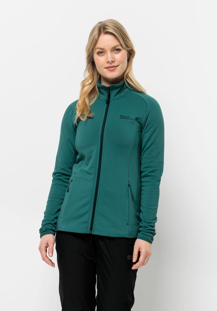 Jack Wolfskin Fleecejack BAISELBERG FZ W dames fleece vesten maat M (38/40) groen