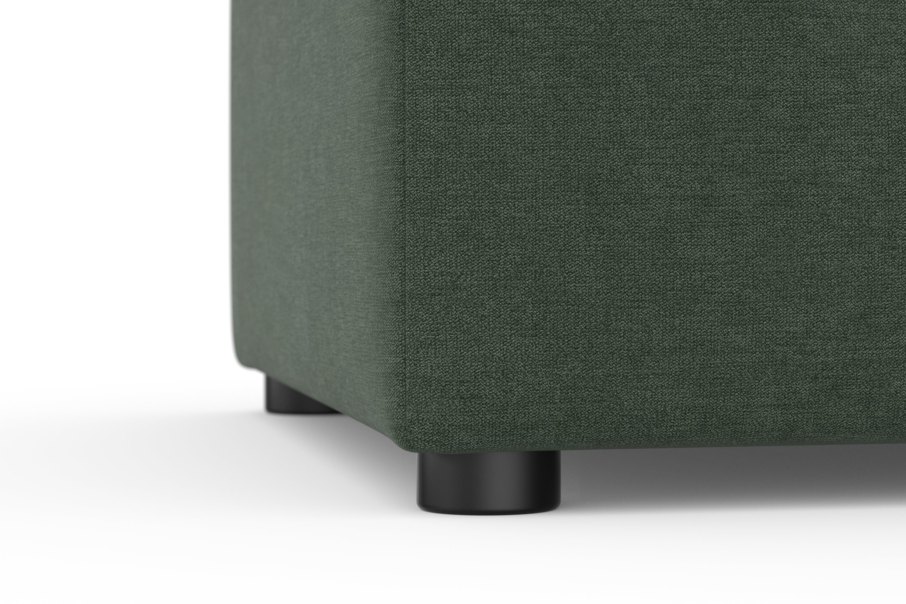 DOMO collection Hocker Topmatras met golfvering, op kunststof glijders