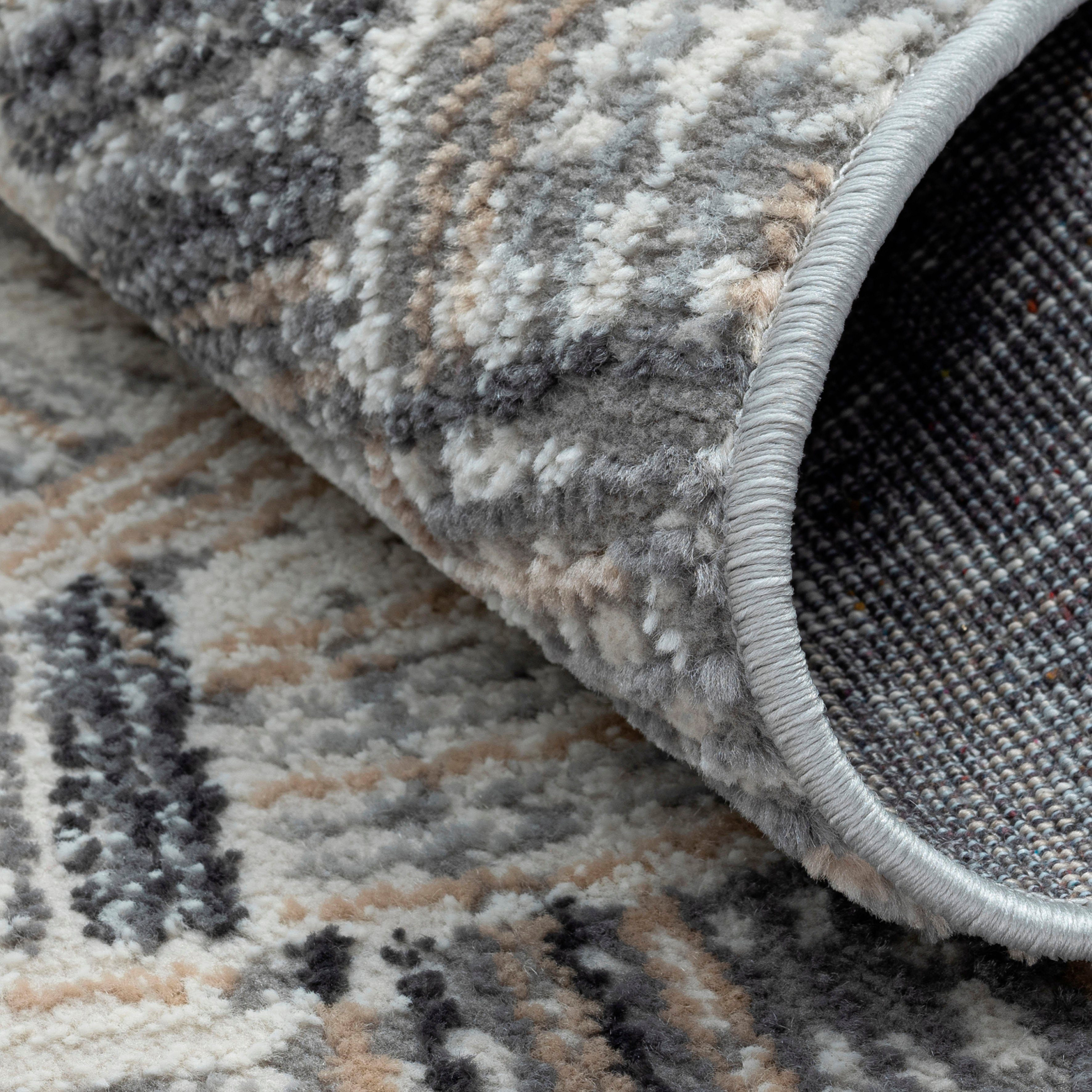 Myflair Möbel & Accessoires Vloerkleed My Mood Kortpolig Scandi-ontwerp met rand bijzonder zacht door microvezel