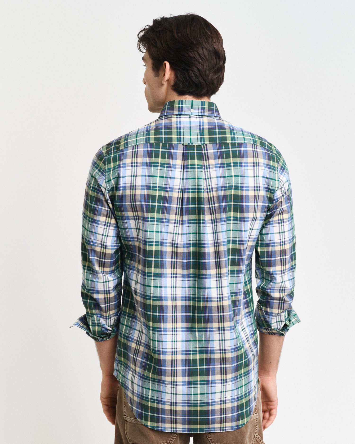 Gant Geruit overhemd REG POPLIN TARTAN CHECK SHIRT Regular fit popeline overhemd met tartan-ruitpatroon