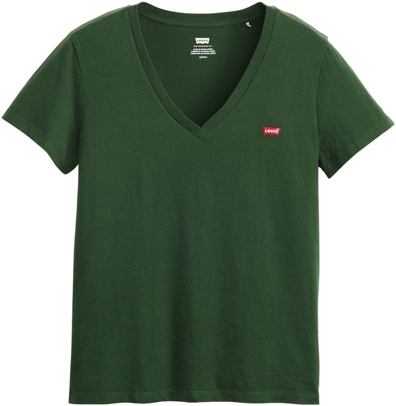 Levi's® Shirt met V-hals Perfect Tee met klein batwing-logo