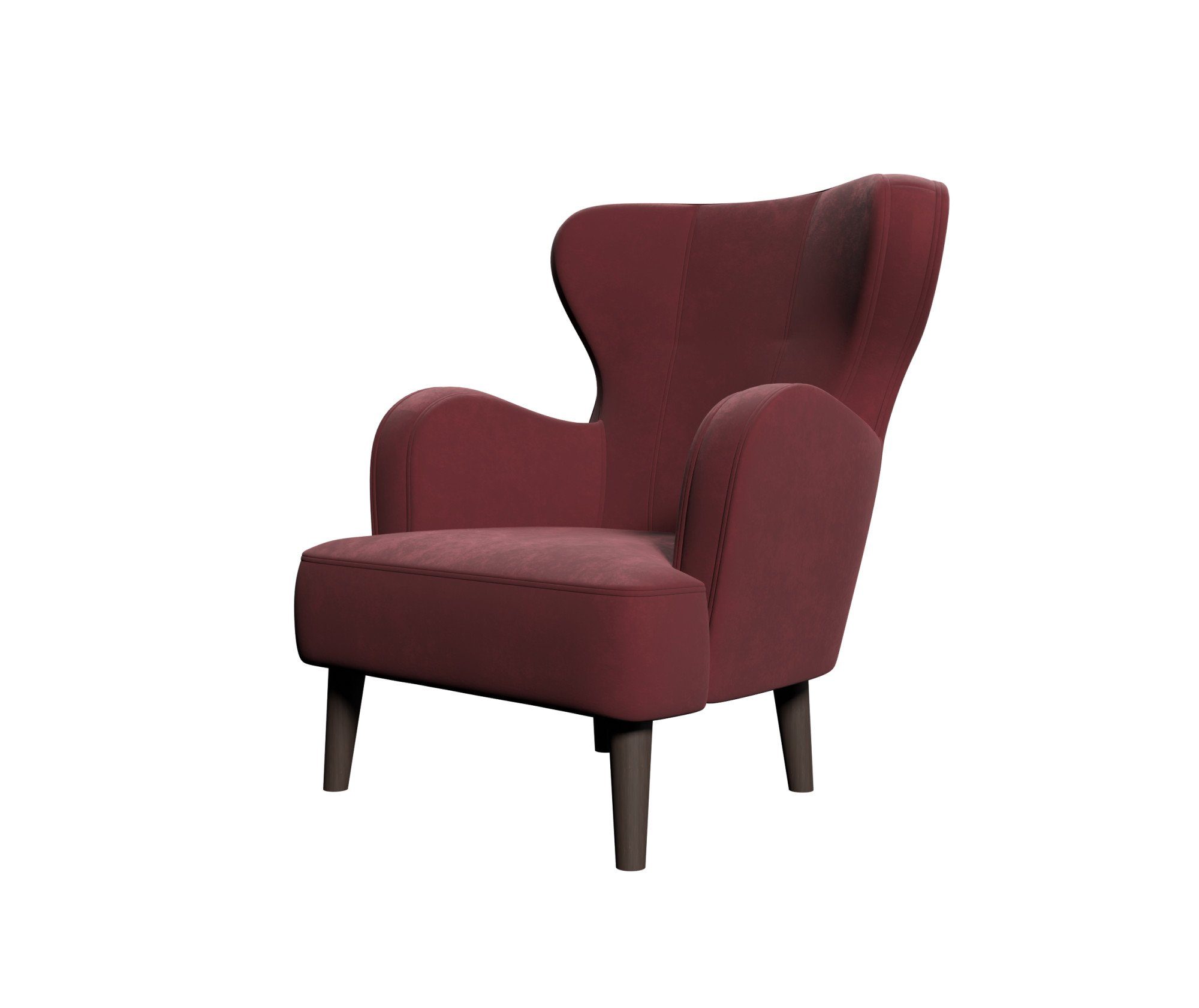 Home affaire Fauteuil Sicilia moderne oorfauteuil/vleugelstoel