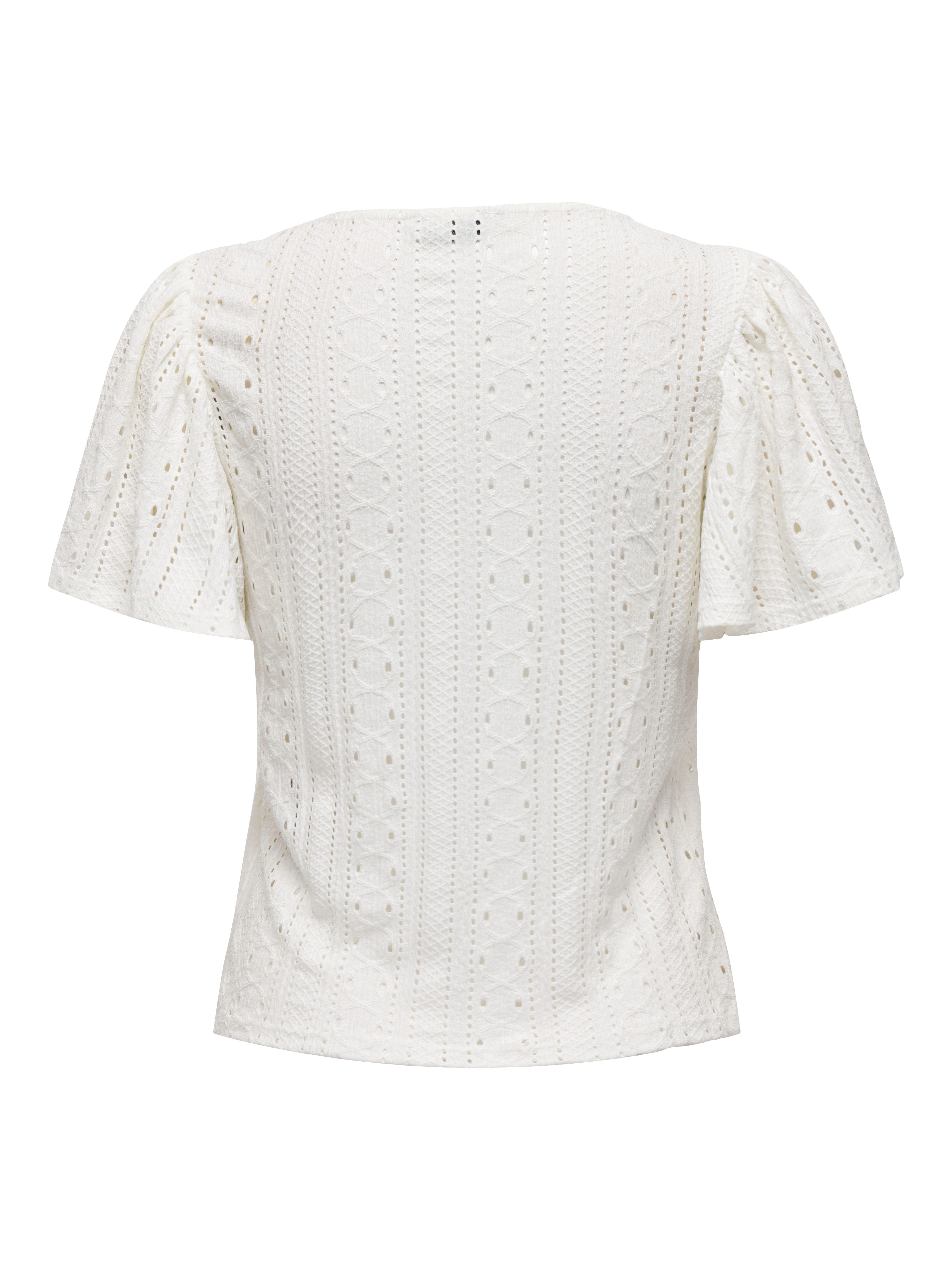 Only Shirt met korte mouwen ONLRIVERSIDE S/S FLAIRED TOP JRS