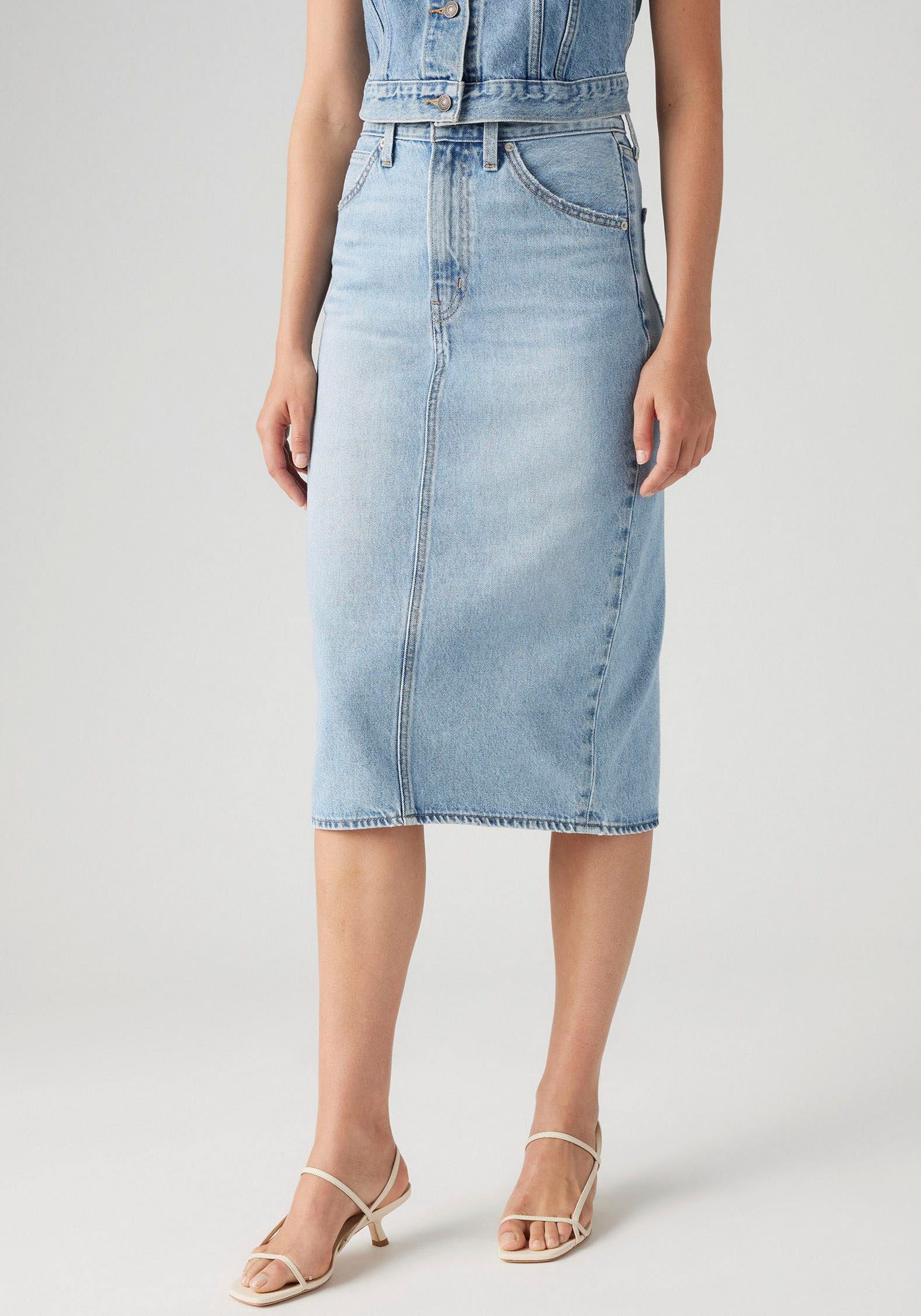 Levi's® Jeans rok HR BACK SLIT SKIR