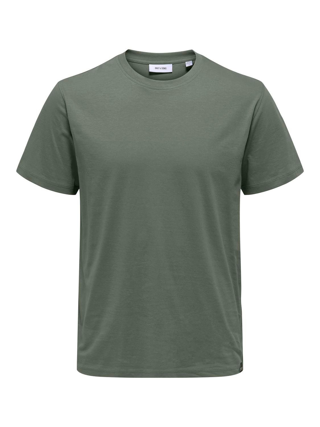 ONLY & SONS Shirt met ronde hals ONSMAX LIFE REG SS STITCH TEE