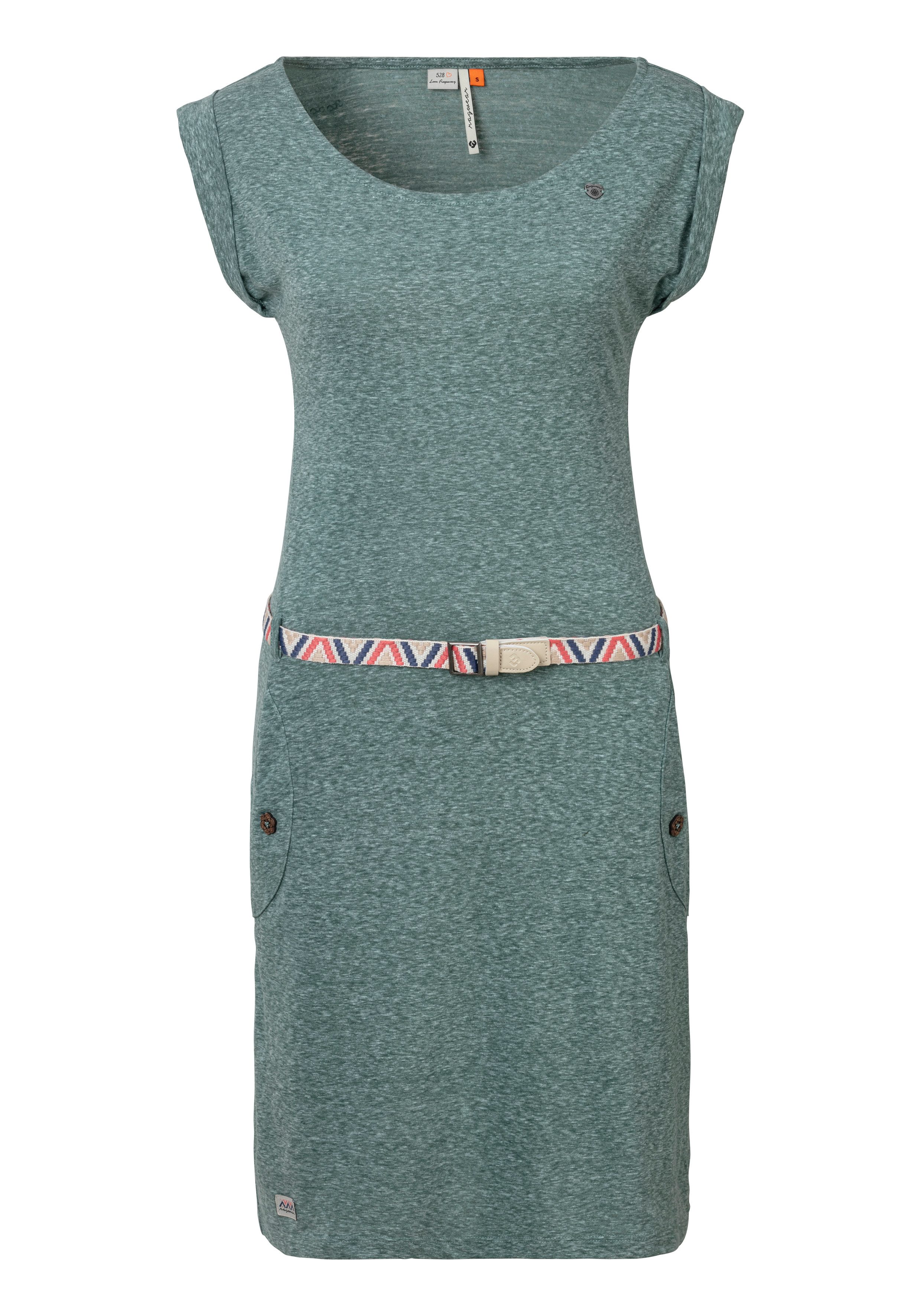Ragwear Shirtjurk TAGG In Relax Fit met tailleband en decoratieve knopen (set 2-delig Met riem)