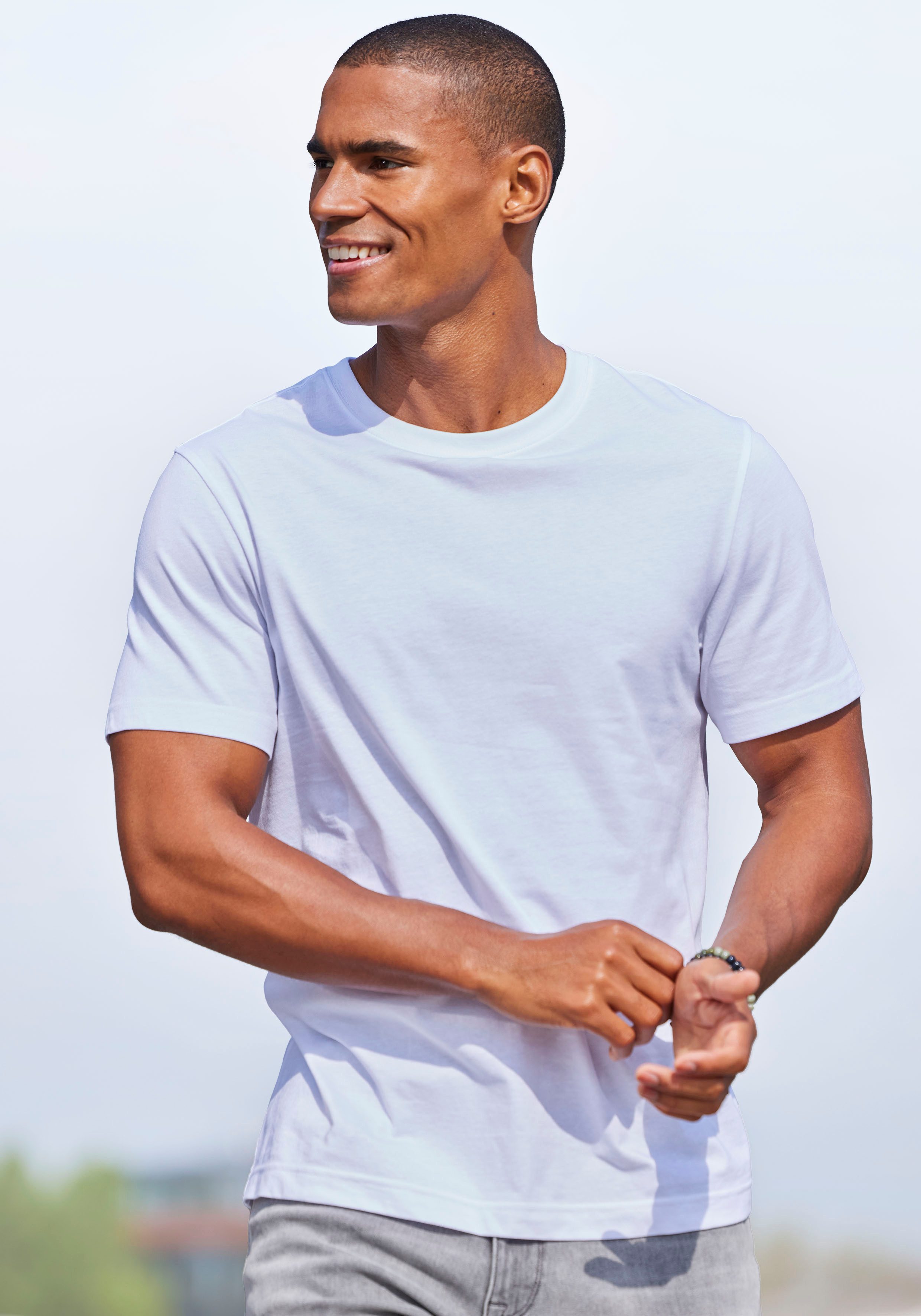 AUTHENTIC LE JOGGER T-shirt Vrijetijdsshirt van 100% katoen (set, 2)