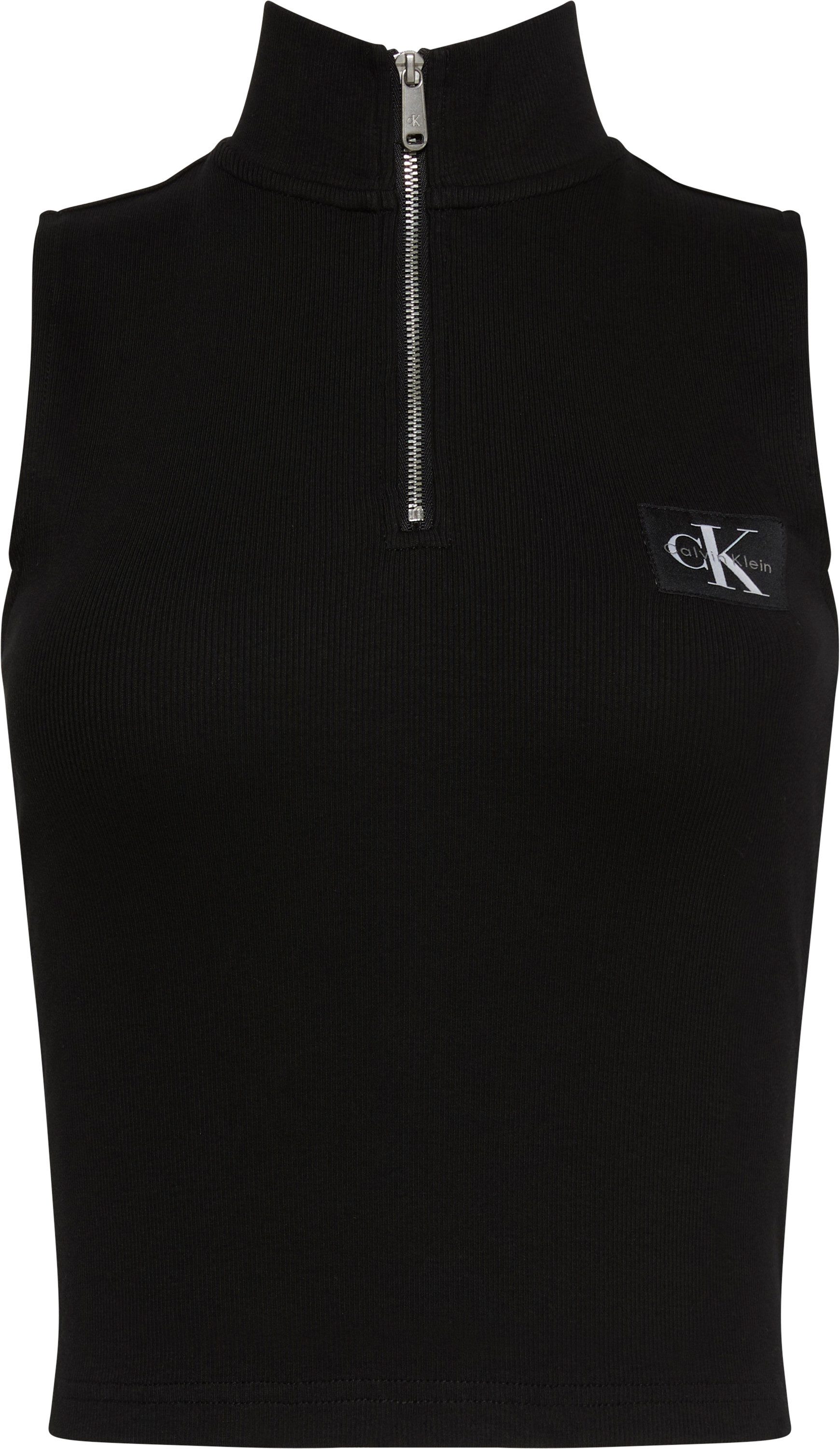 Calvin Klein Tanktop A- WOVEN LABEL SL QZ TOP