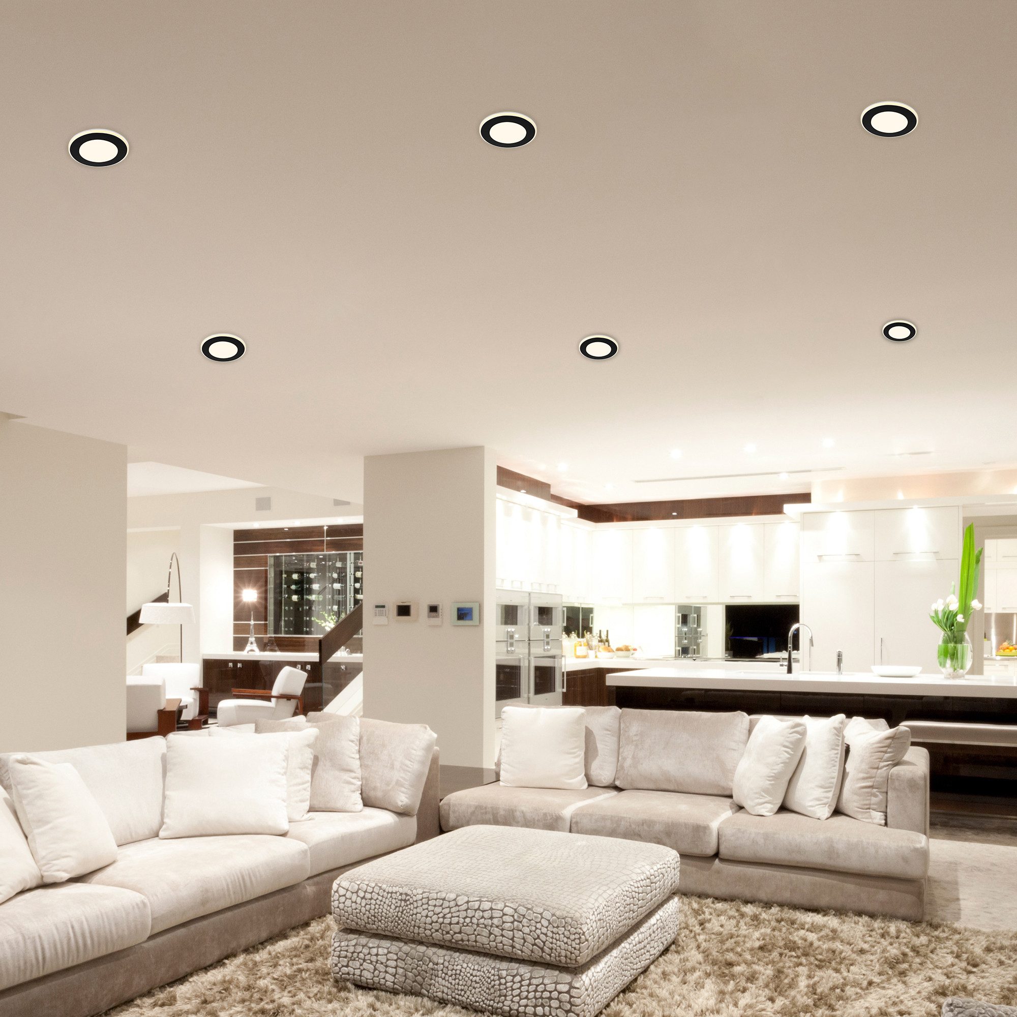 B.K.Licht Inbouwlamp BK_EL1622 6-delig set LED inbouwspots, met nachtlampfunctie (6-delig)