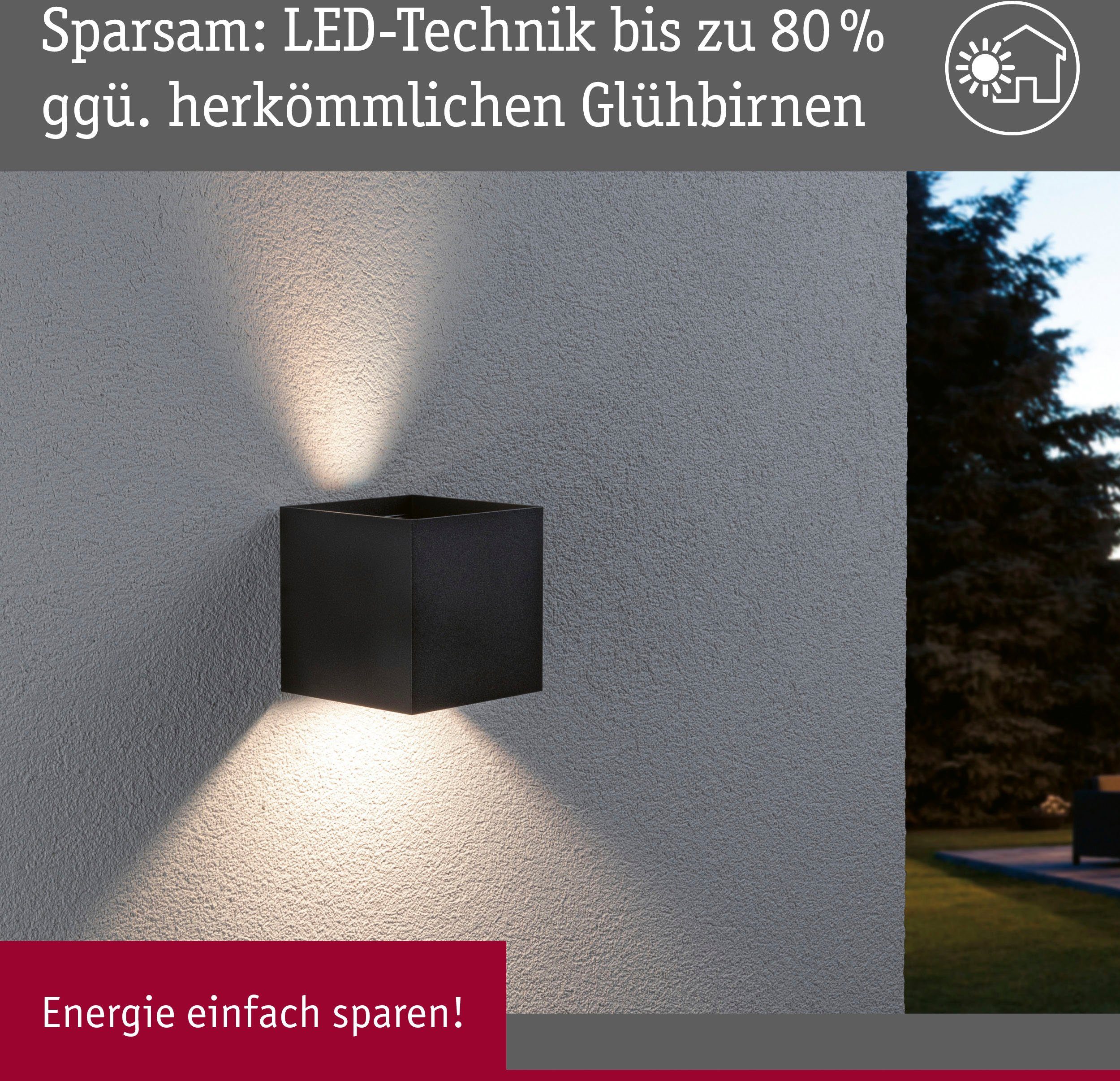 Paulmann Led-wandlamp voor buiten Buiten 230V Cybo RGBW Zigbee 2000-6500K Antraciet (1 stuk)