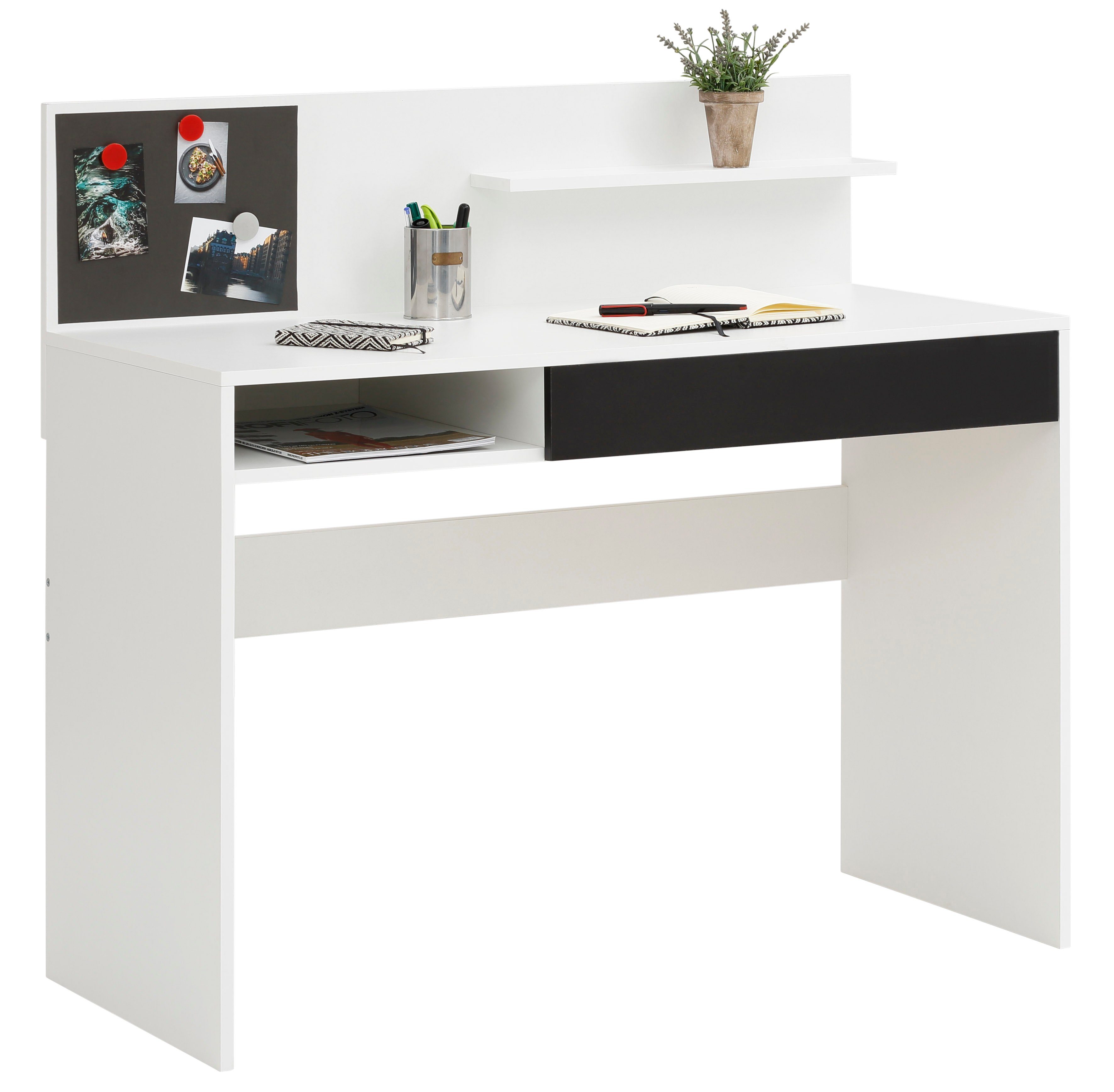 INOSIGN Bureau Magnet Magneetbord, groot werkblad, lade en plank