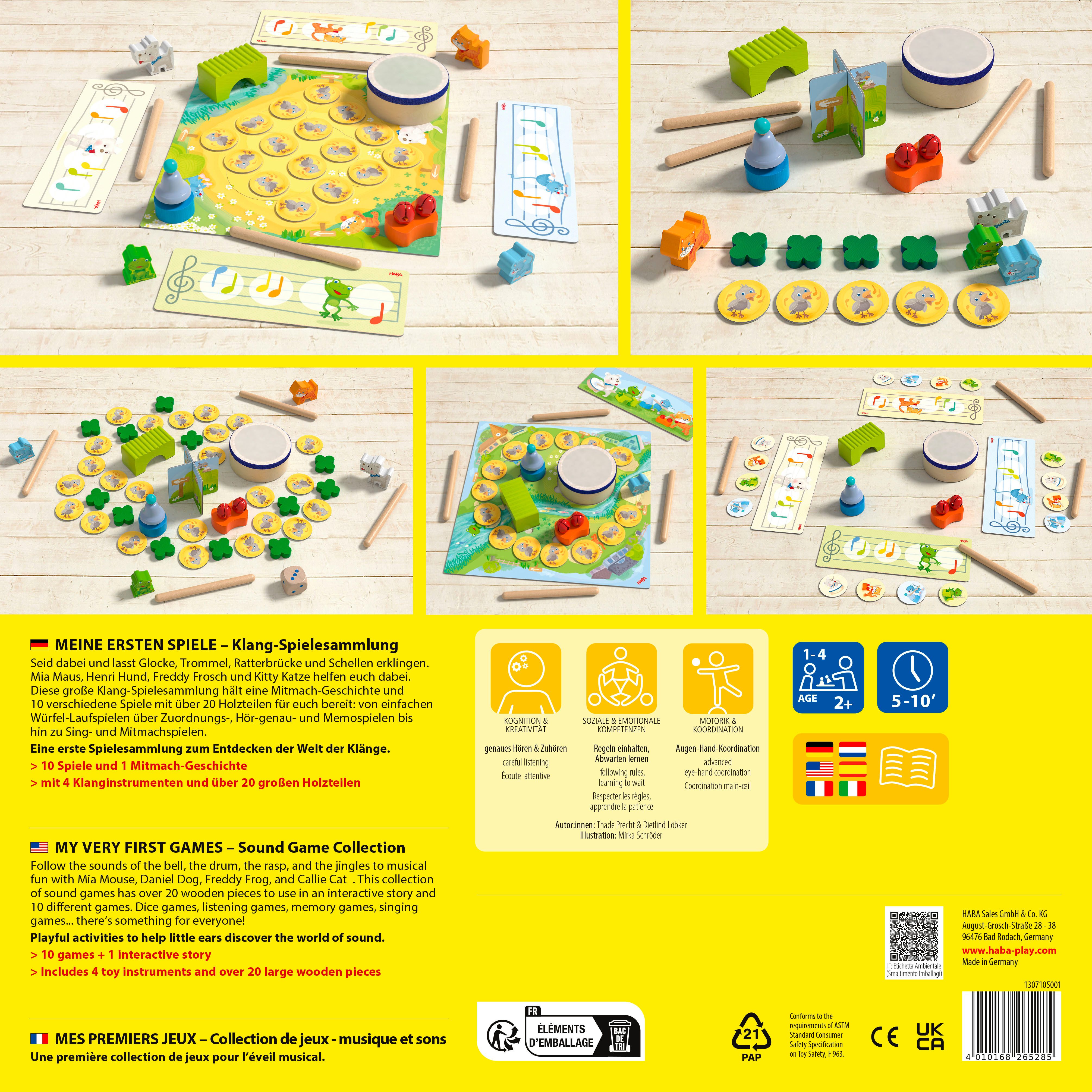 Haba Spel Mijn eerste spellen - Geluid-spellenverzameling Mijn eerste spellen