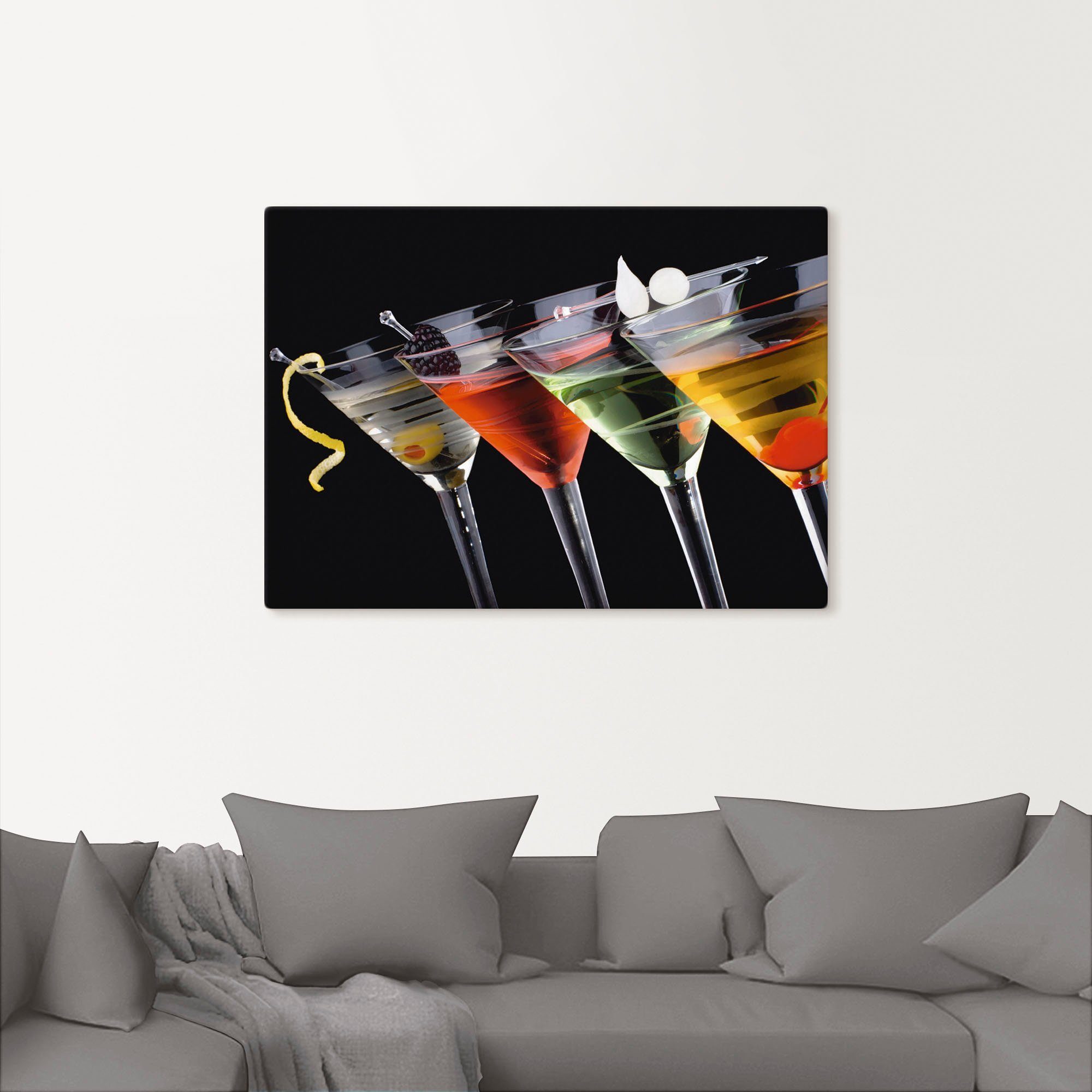 Artland Artprint Klassieke Martini - cocktail als artprint op linnen, poster, muursticker in verschillende maten