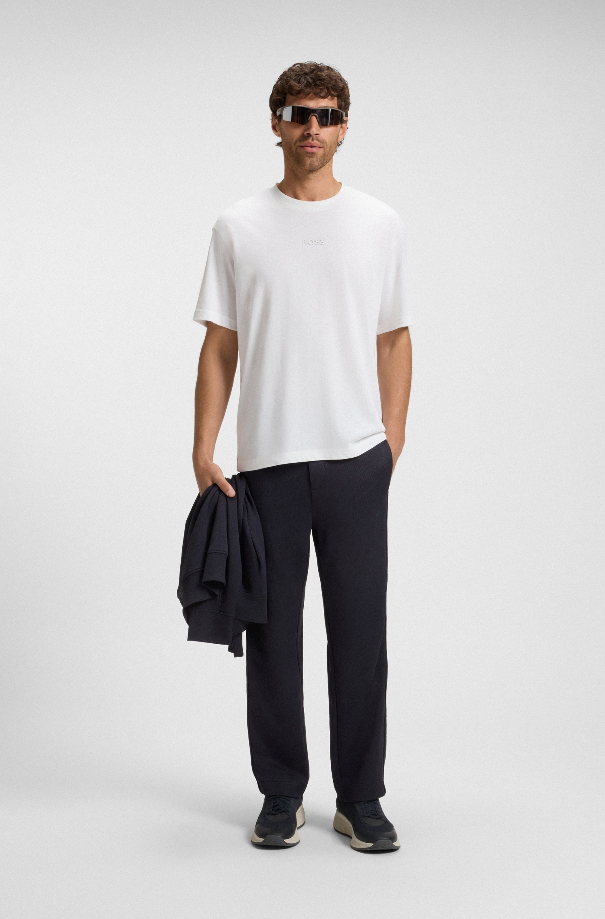 BOSS GREEN T-shirt Thee met een ronde hals