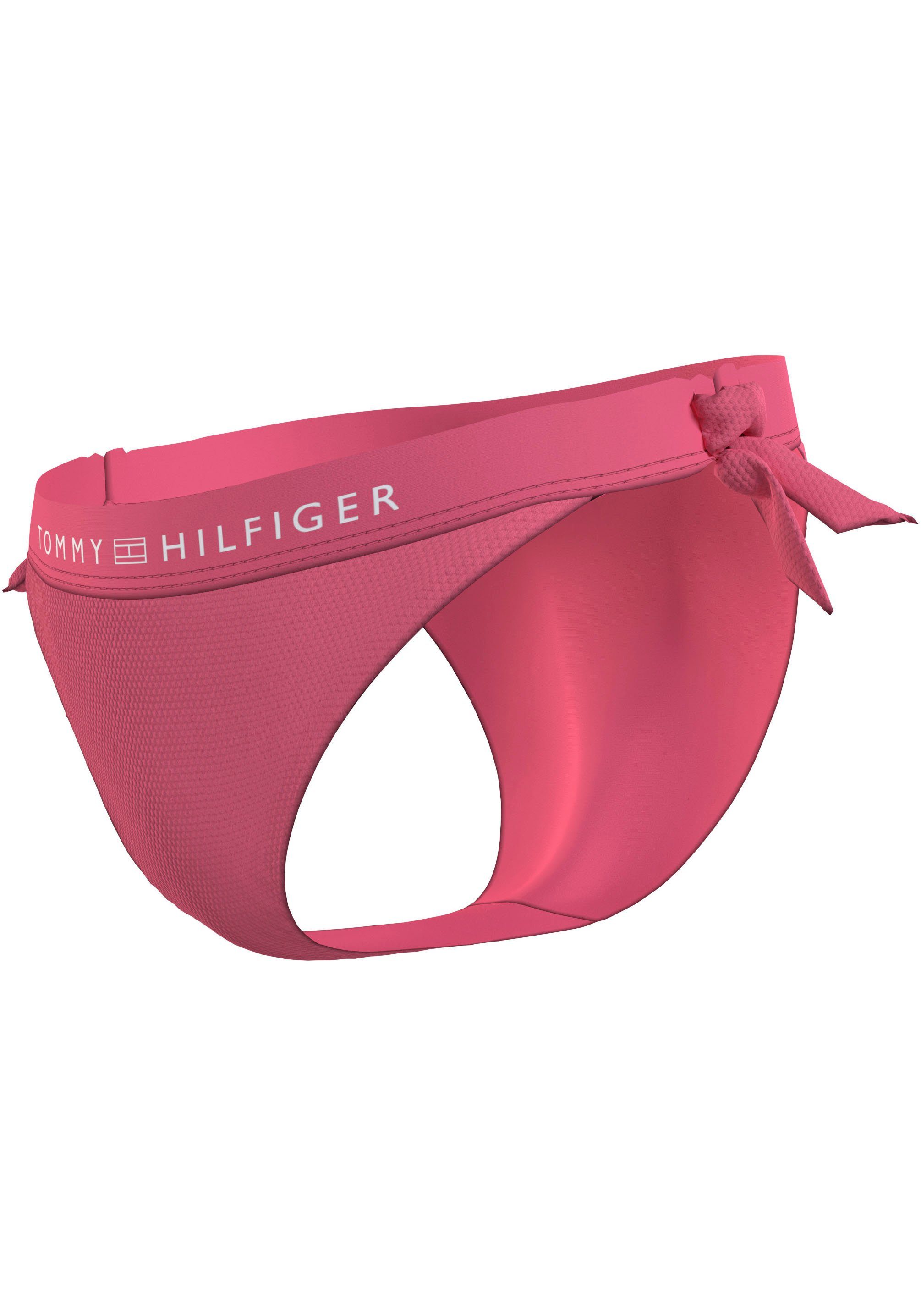 Tommy Hilfiger Swimwear Bikinibroekje SIDE TIE BIKINI met een logo-opschrift