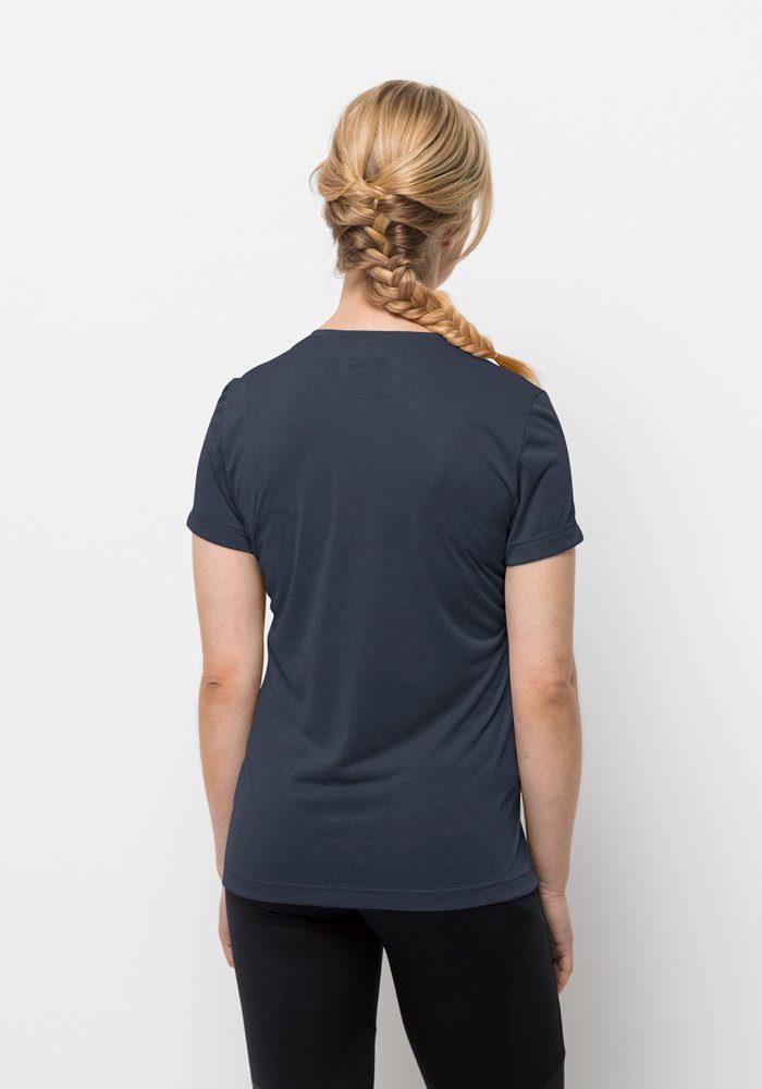 Jack Wolfskin Shirt met V-hals CROSSTRAIL T WOMEN