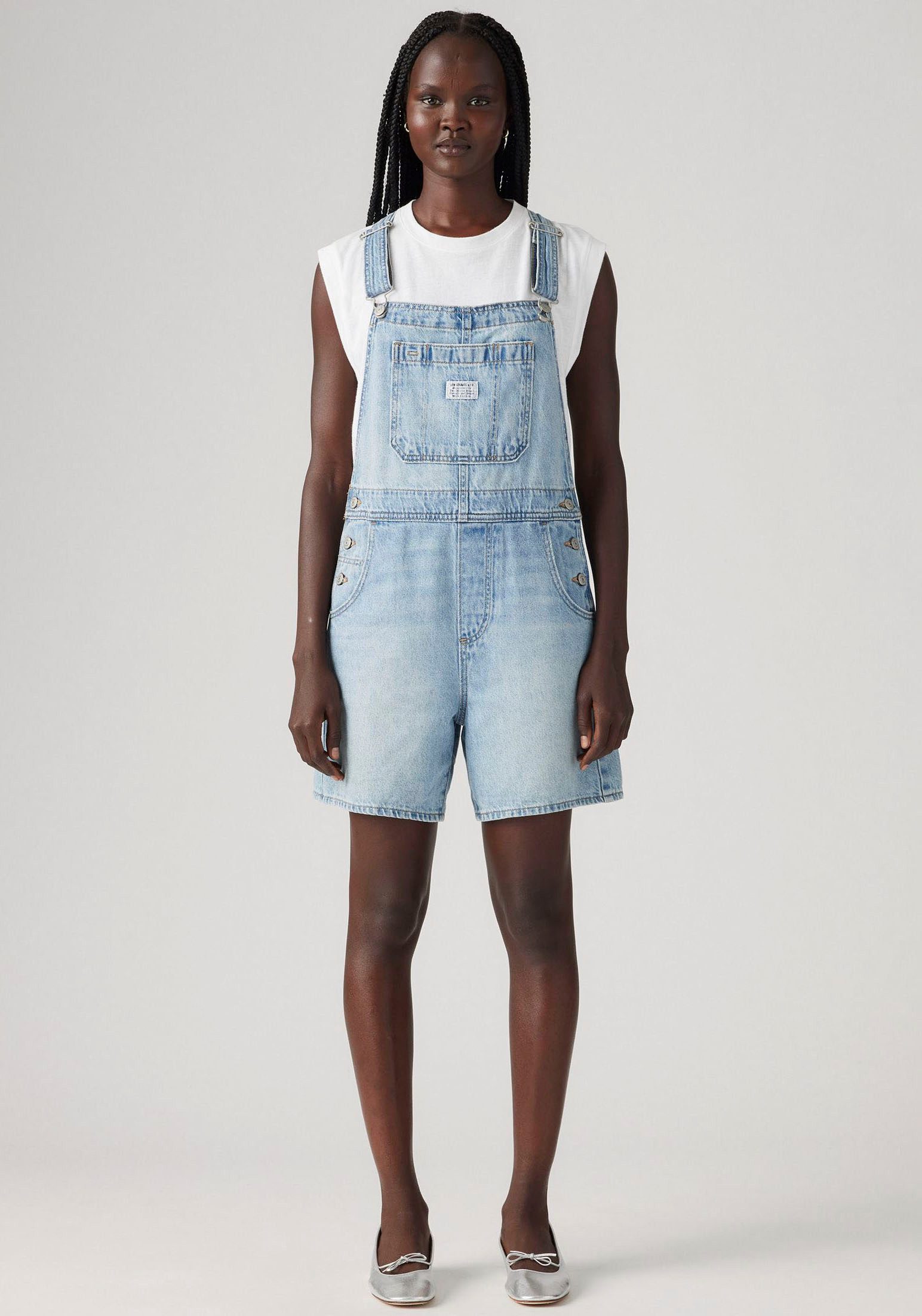 Levi's® Tuinbroek UTILITY SHORTALL in five-pocketsstijl