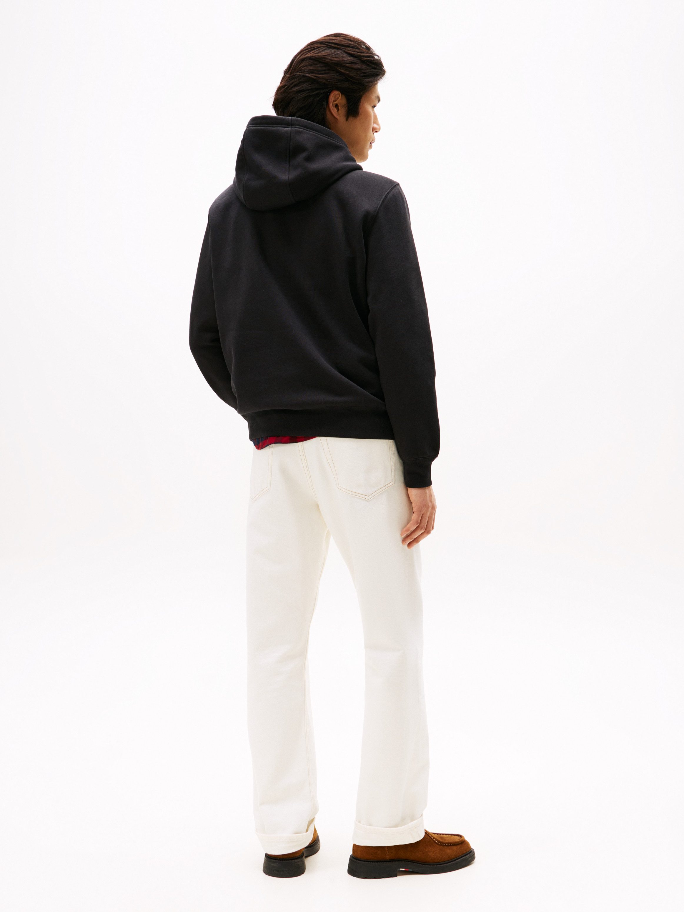 Tommy Hilfiger Hoodie HILFIGER CHEST INSERT HOODY met capuchon, kangoeroezak, logo-inscriptie