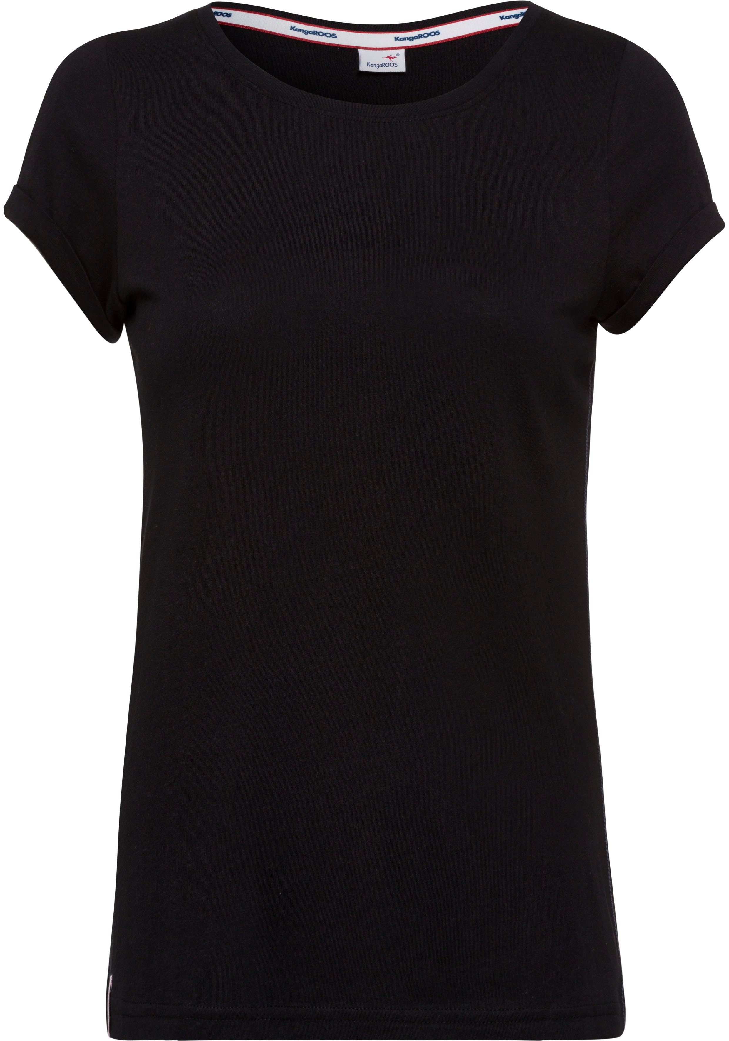 KangaROOS T-shirt Korte mouwen, figuurvolgende pasvorm, van single jersey
