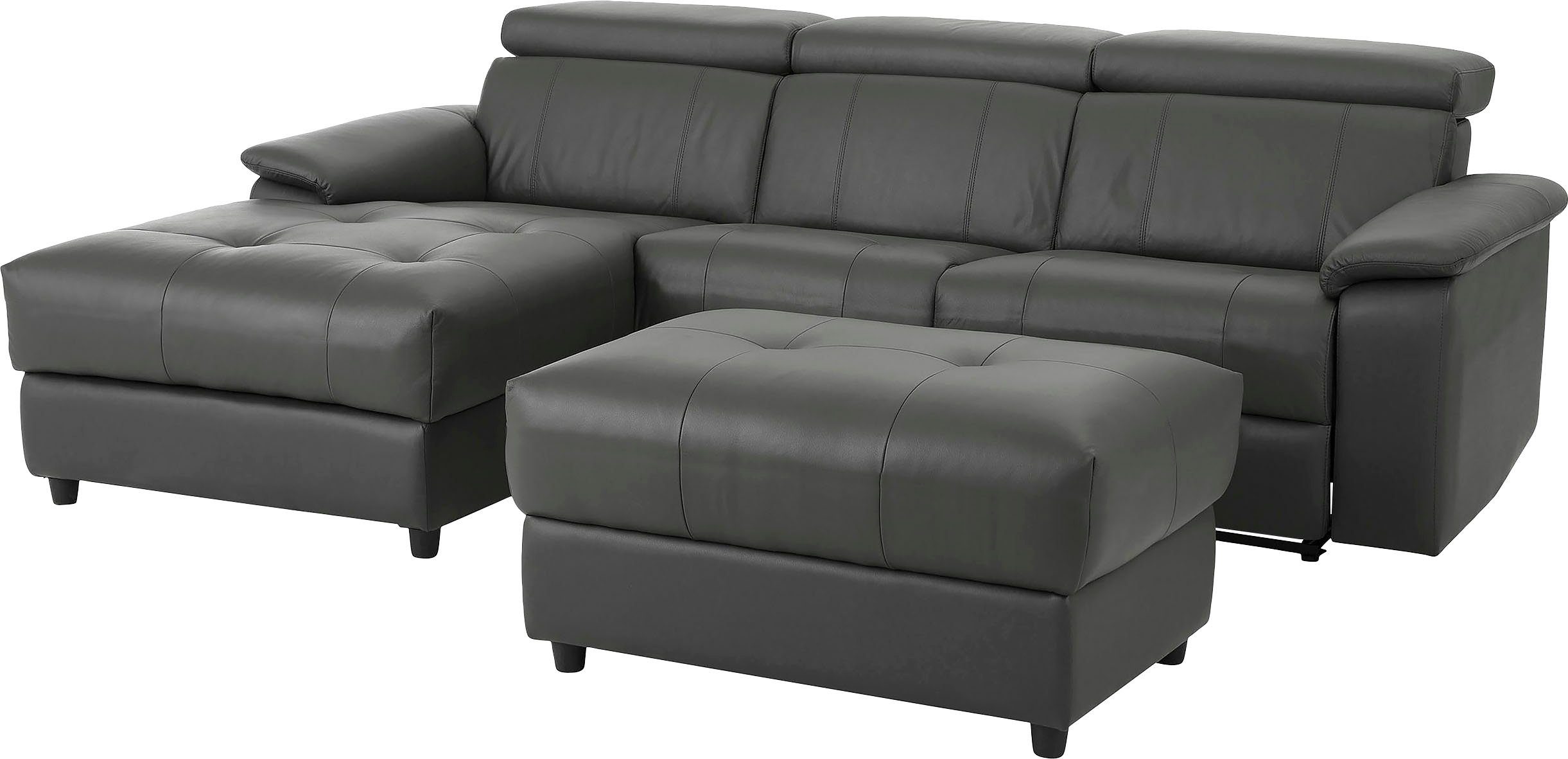 Home affaire Hoekbank Binado, L-vorm, met handmatige of elektrische relaxfunctie met usb-aansluiting