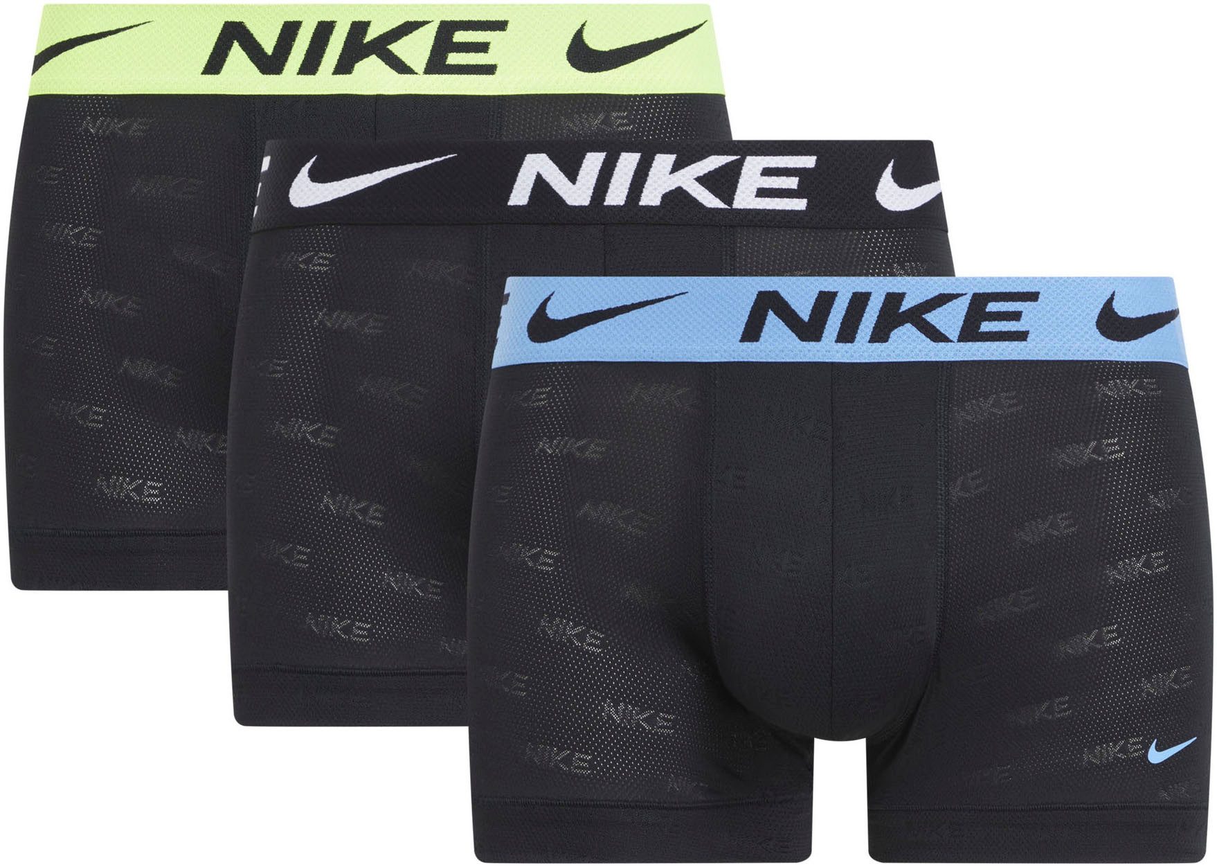 NIKE Underwear Trunk 3PK met nike logo-elastische tailleband (3 stuks) (Set van 3) heren boxershorts maat XXL (54) zwart