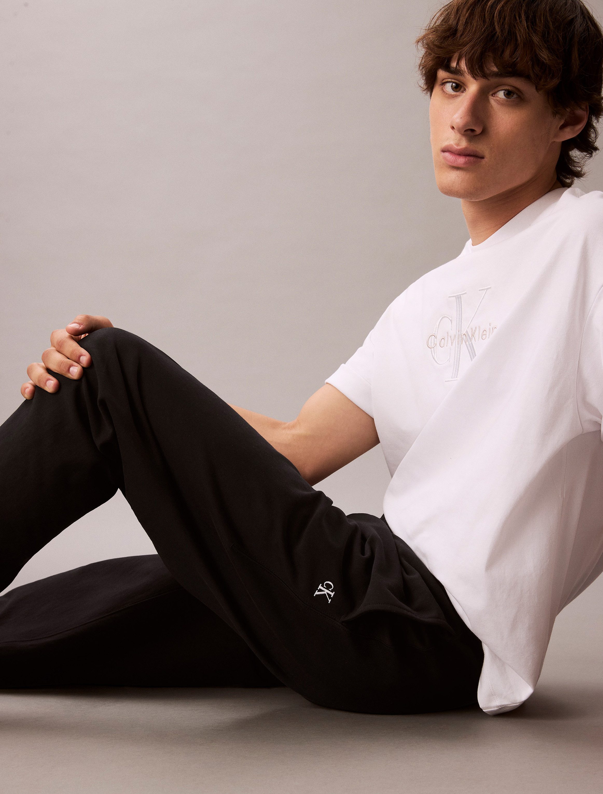 Calvin Klein Sweatbroek PREMIUM TERRY MONOGRAM JOGGER