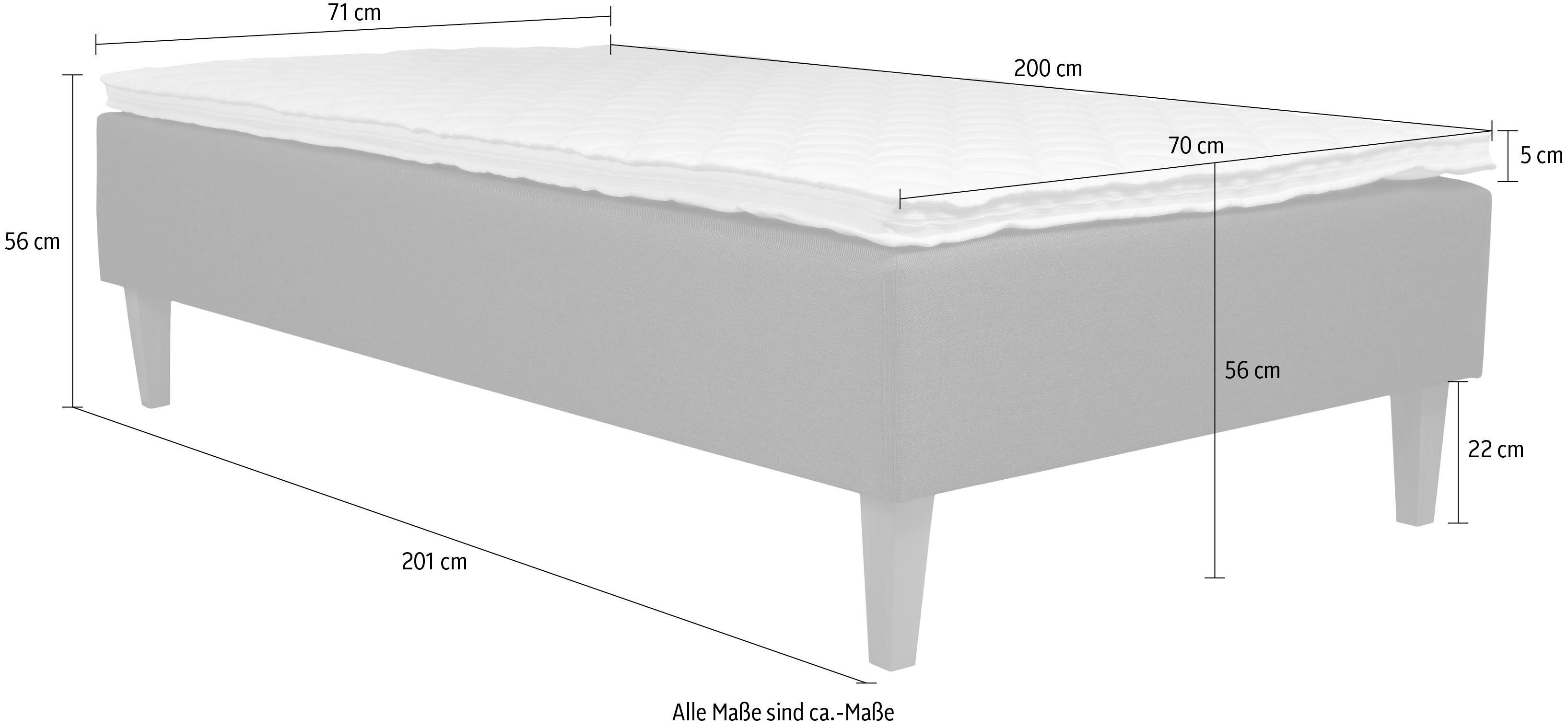 Home affaire Boxspring Osterberg met pocketbinnenveringsbox
