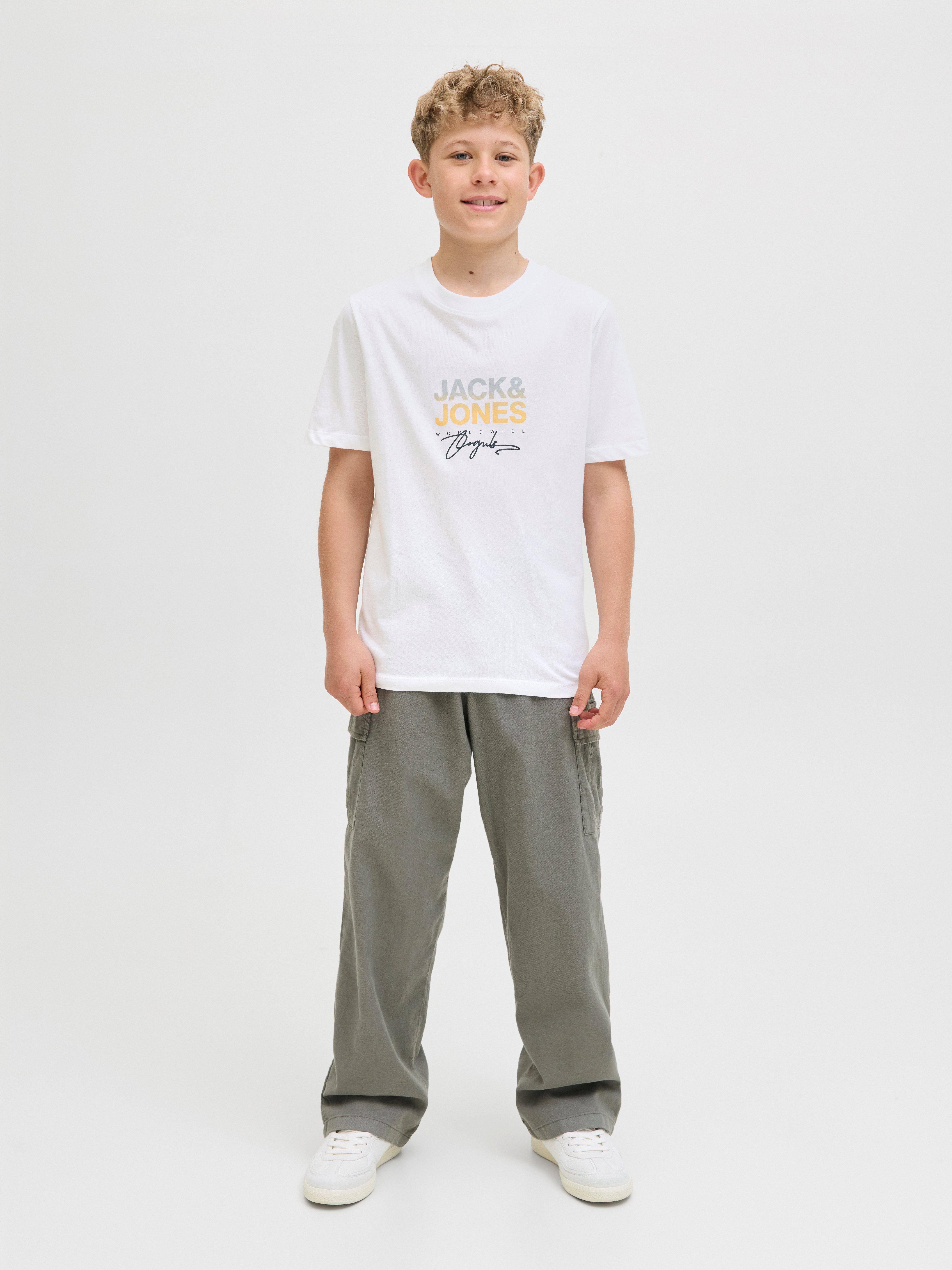 Jack & Jones Junior T-shirt JORCANGGU TEE SS CREW NECK FST JNR