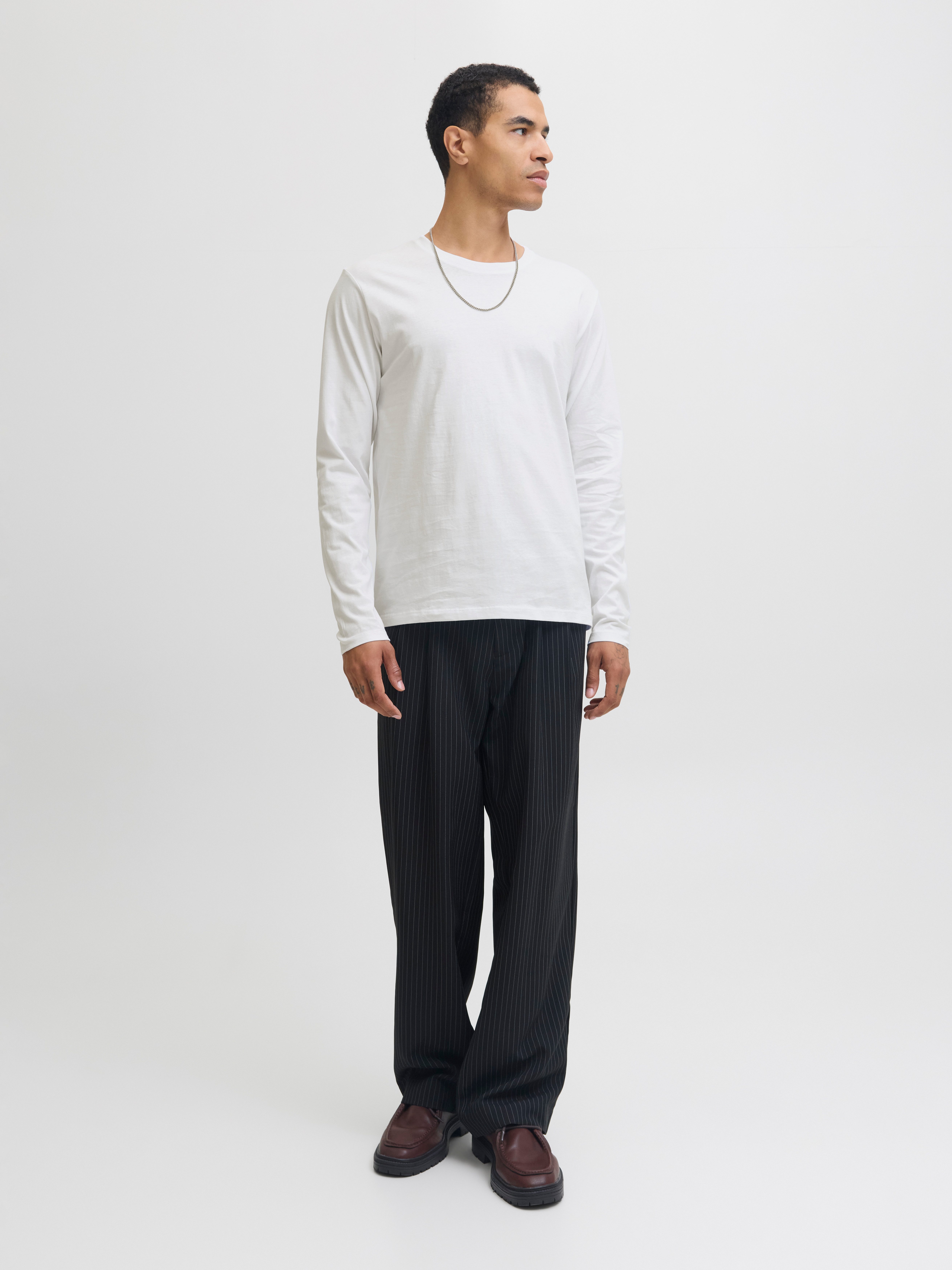 Jack & Jones Shirt met ronde hals JJEORGANIC BASIC TEE LS O-NECK NOOS