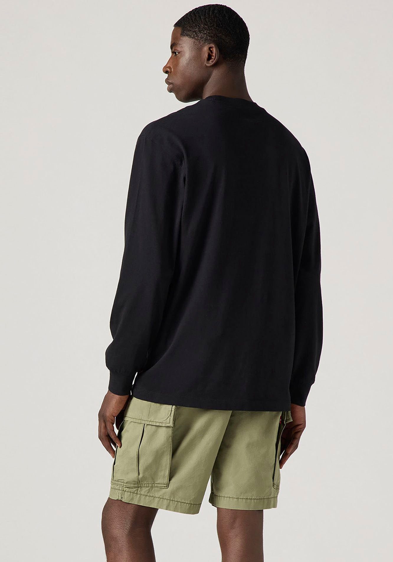 Levi's® Shirt met lange mouwen met een logo-opschrift
