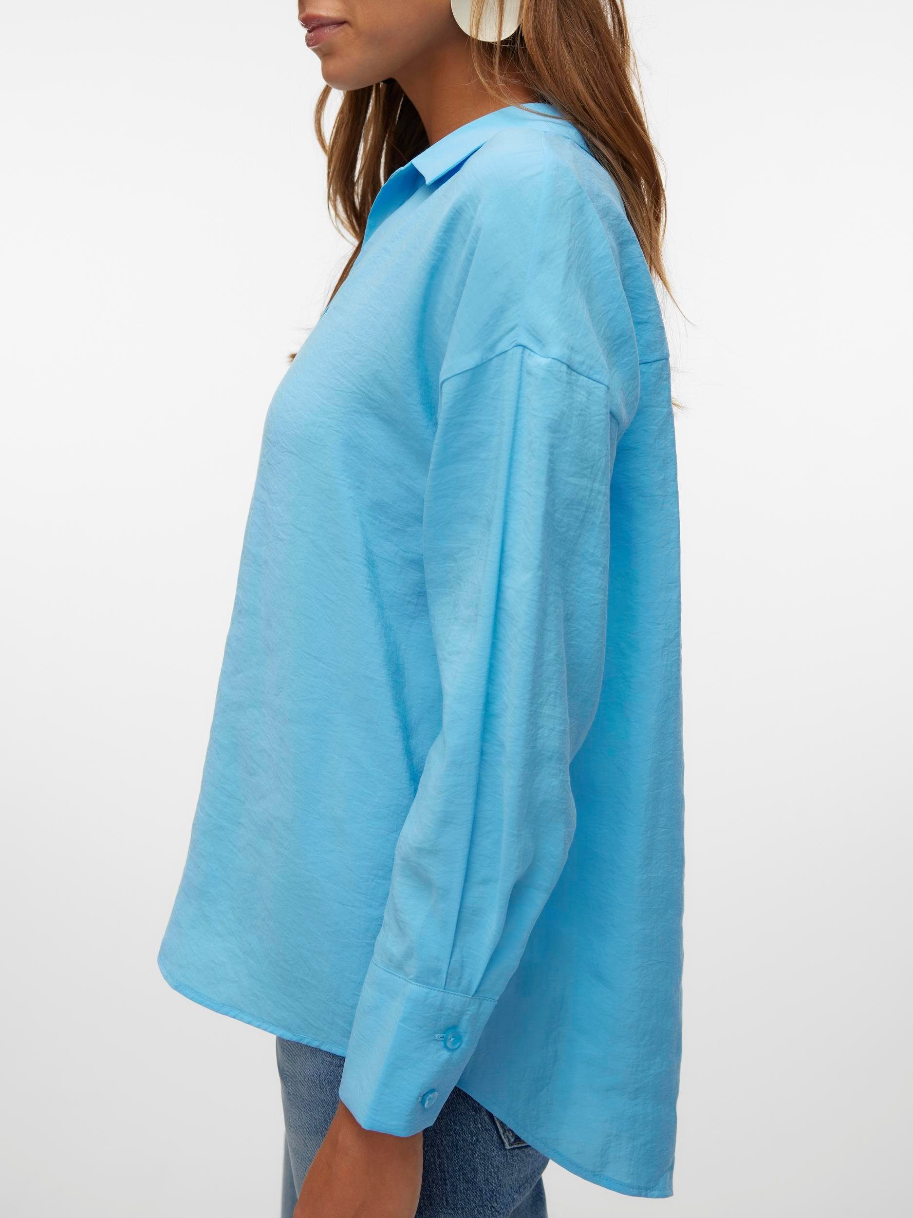 Vero Moda Overhemdblouse VMQUEENY LS OVERSIZE SHIRT WVN GA NOOS
