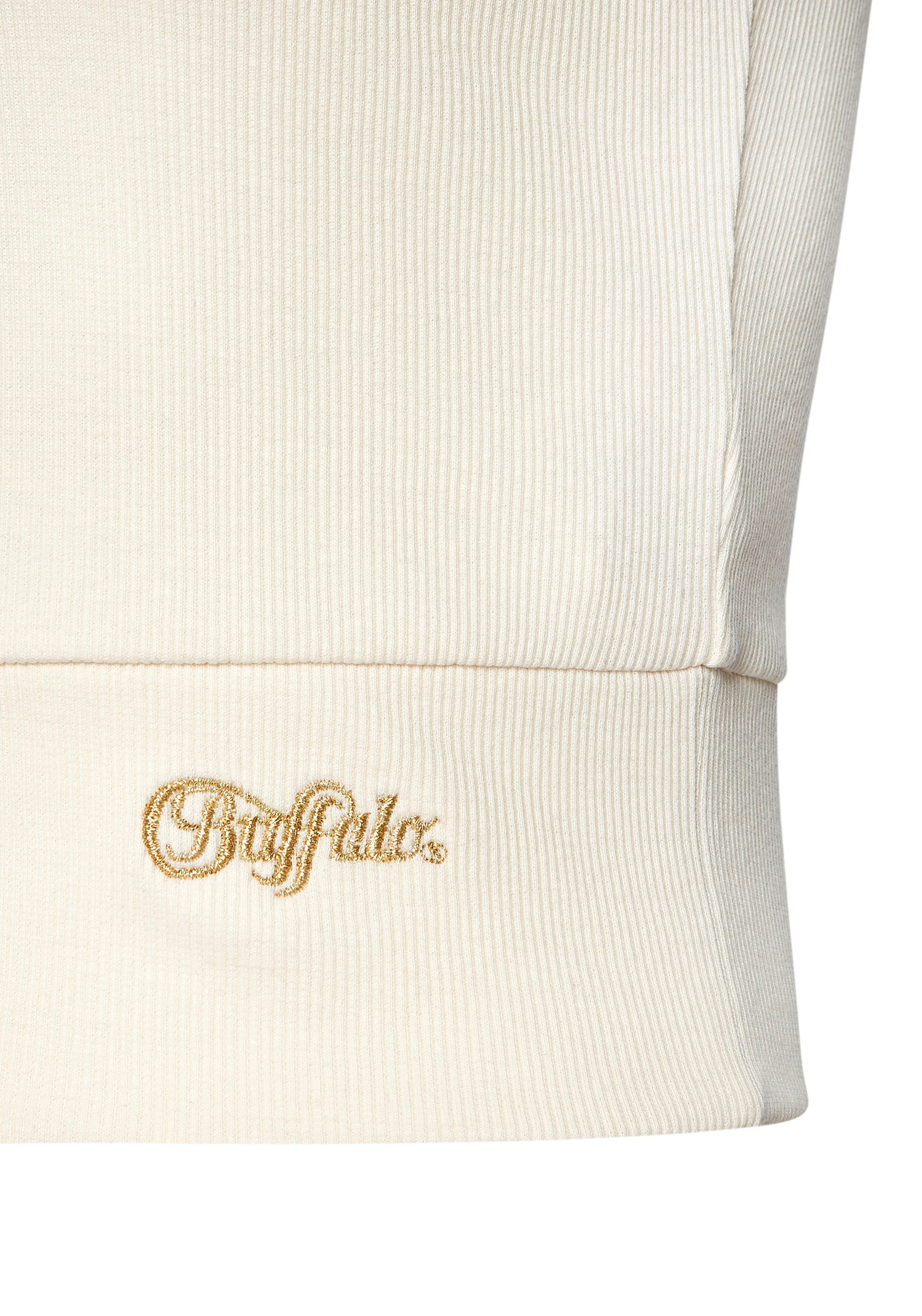 Buffalo Crop-top in ribstructuur met brede band