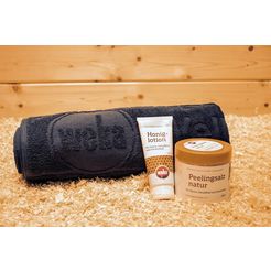 weka verzorgingscadeauset verwen jezelf sauna-wellness-set (3-delig) beige